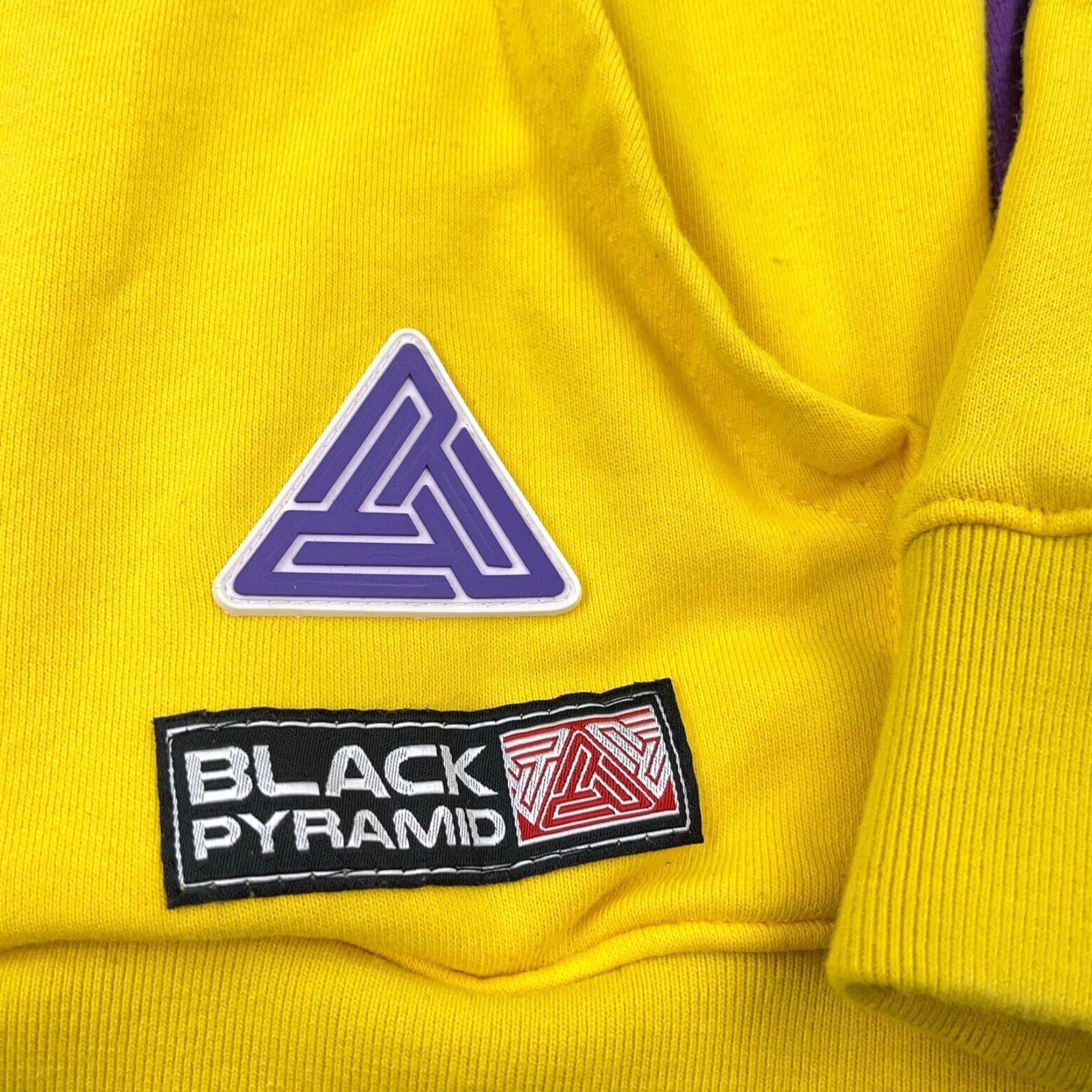 Black Pyramid Black Pyramid Hoodie Men Large Yellow Purple Sweatshirt Sweater Spell Out Size US M / EU 48-50 / 2 - 6 Thumbnail