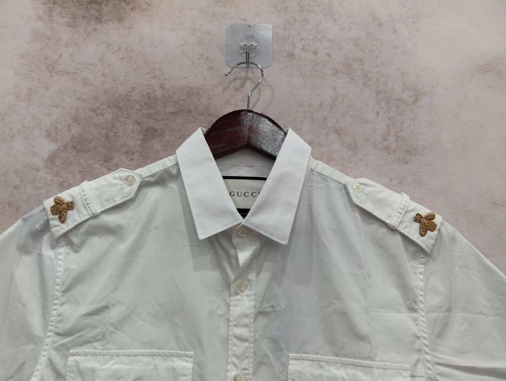Gucci GUCCI White Short Sleeve Shirt 39 M Size US M / EU 48-50 / 2 - 3 Thumbnail
