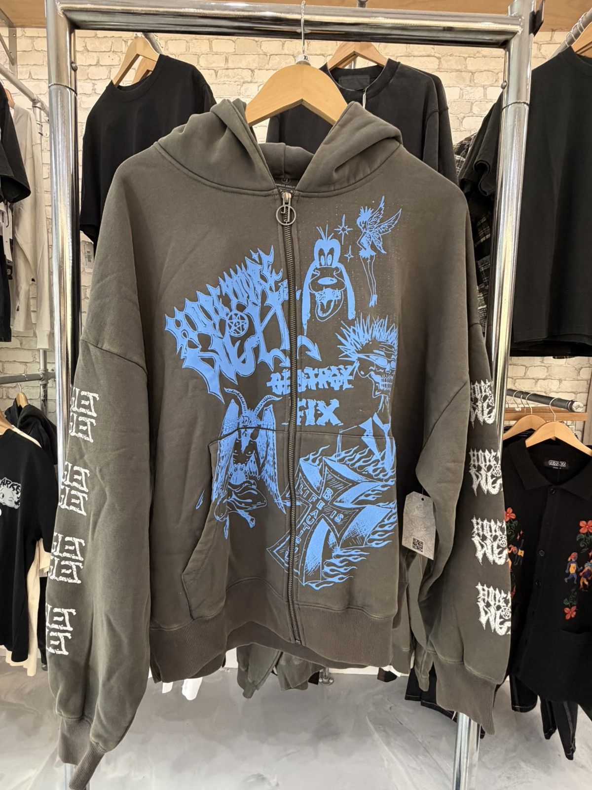 Other Jungles Jungles “ Hope You’re Well” Zip Up Hoodie Size US XL / EU 56 / 4 - 1 Thumbnail