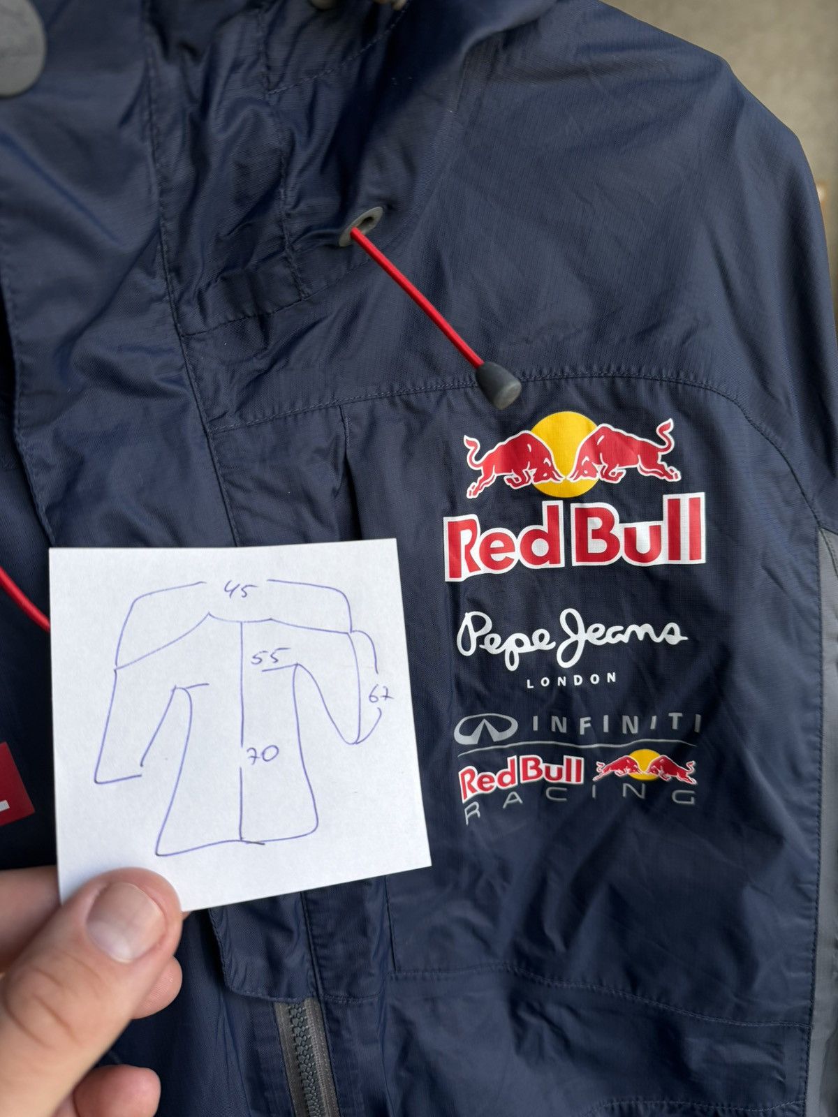 Pepe Jeans PEPE JEANS OTL RAIN JACKET MEN Red Bull Racing Infiniti F 1 Size US L / EU 52-54 / 3 - 9 Thumbnail