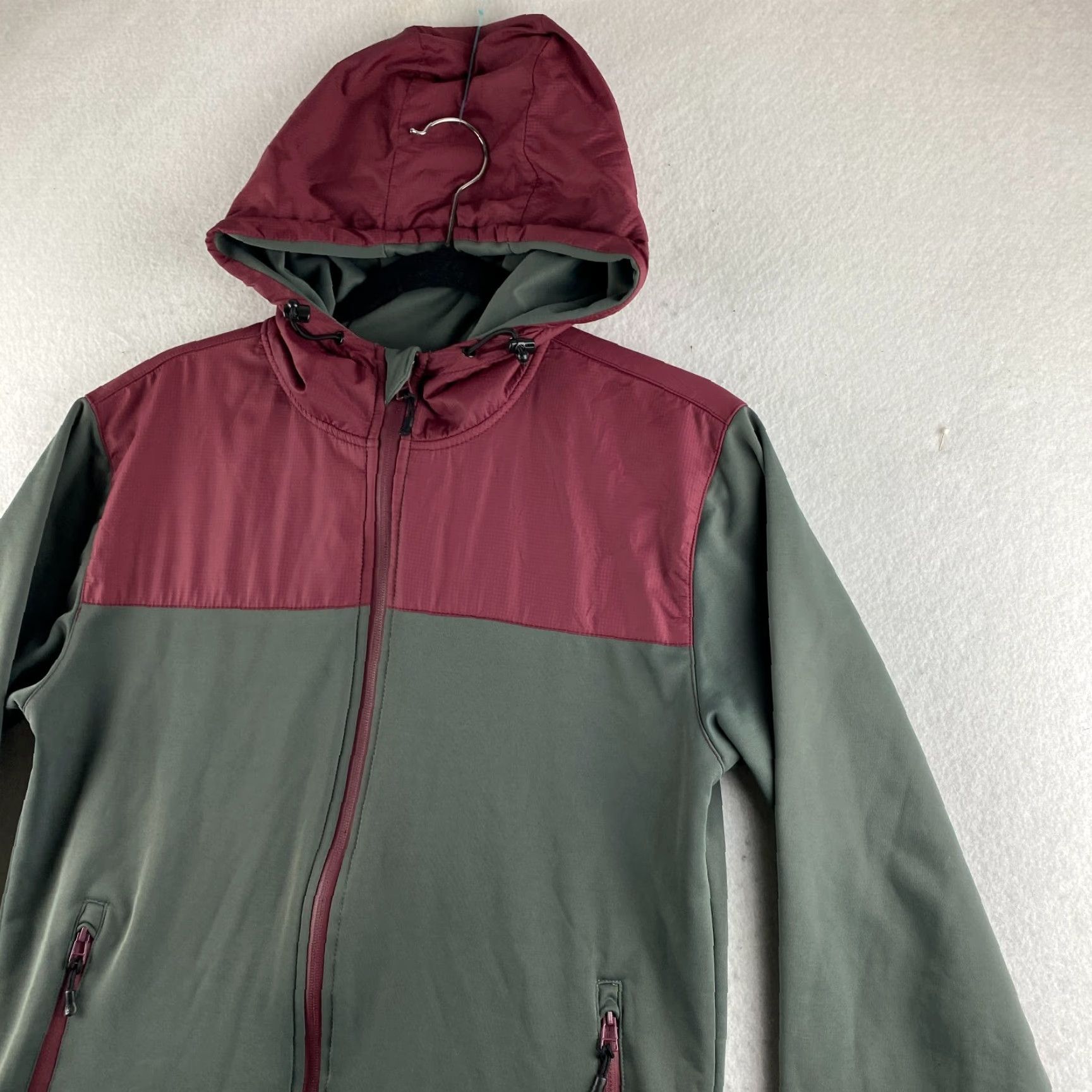 Vintage DC Hoodie Mens Small S Gray Full Zip Fleece Softshell Adjustable Hood Pockets Size US S / EU 44-46 / 1 - 7 Thumbnail