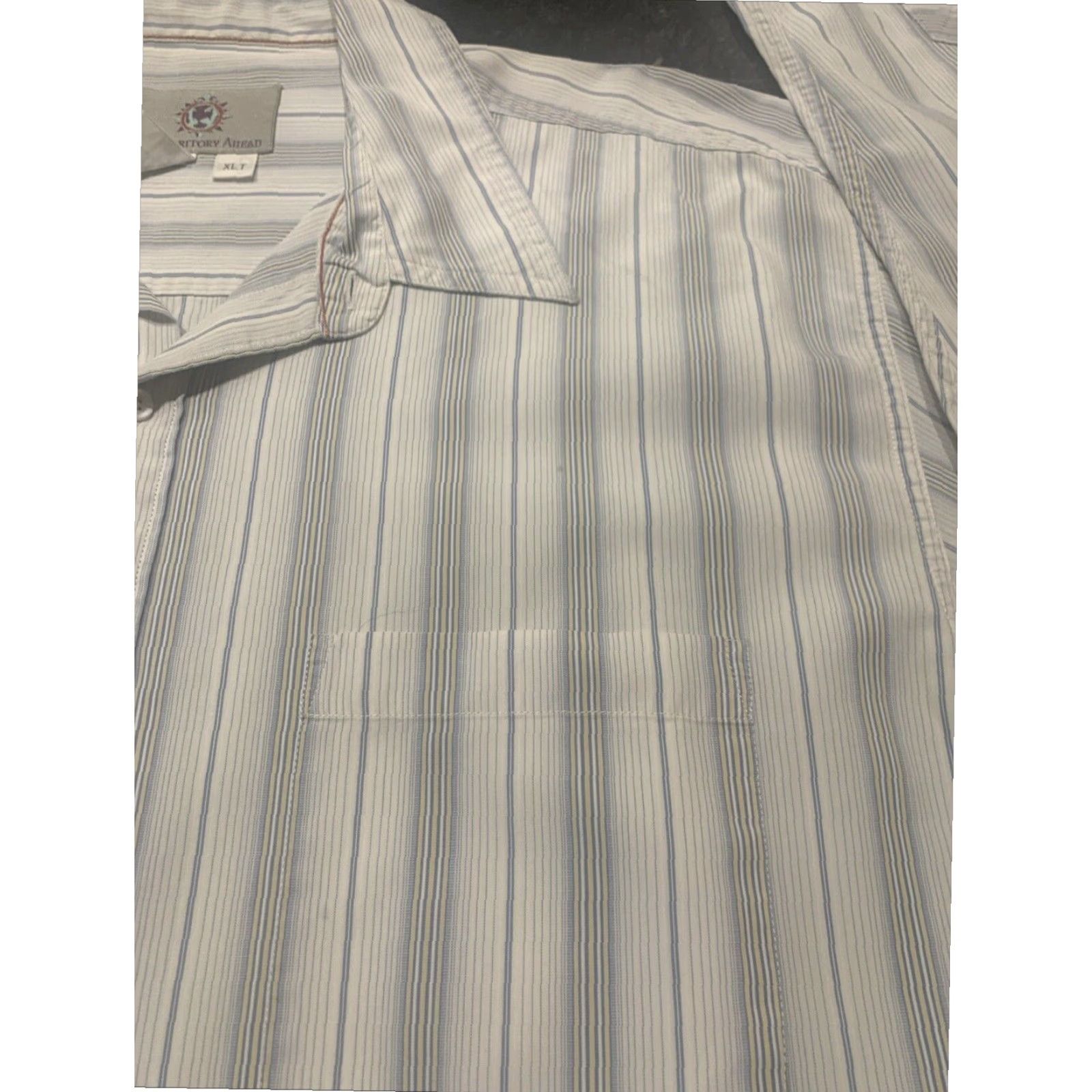 The Territory Ahead Territory Ahead Striped Button Up Shirt Adult XLT Long Sleeve Multicolor Mens Size US XL / EU 56 / 4 - 3 Thumbnail