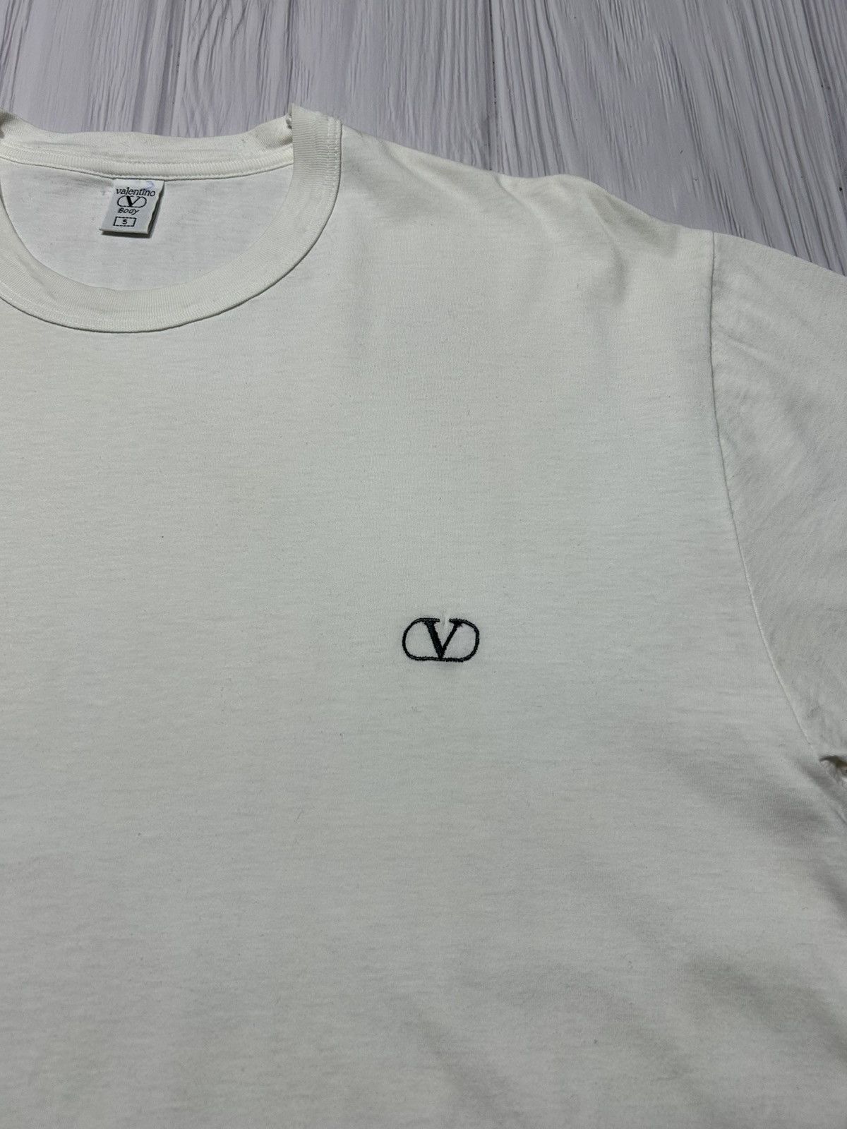 Valentino Valentino Body V Logo White T-Shirt Size US L / EU 52-54 / 3 - 6 Thumbnail