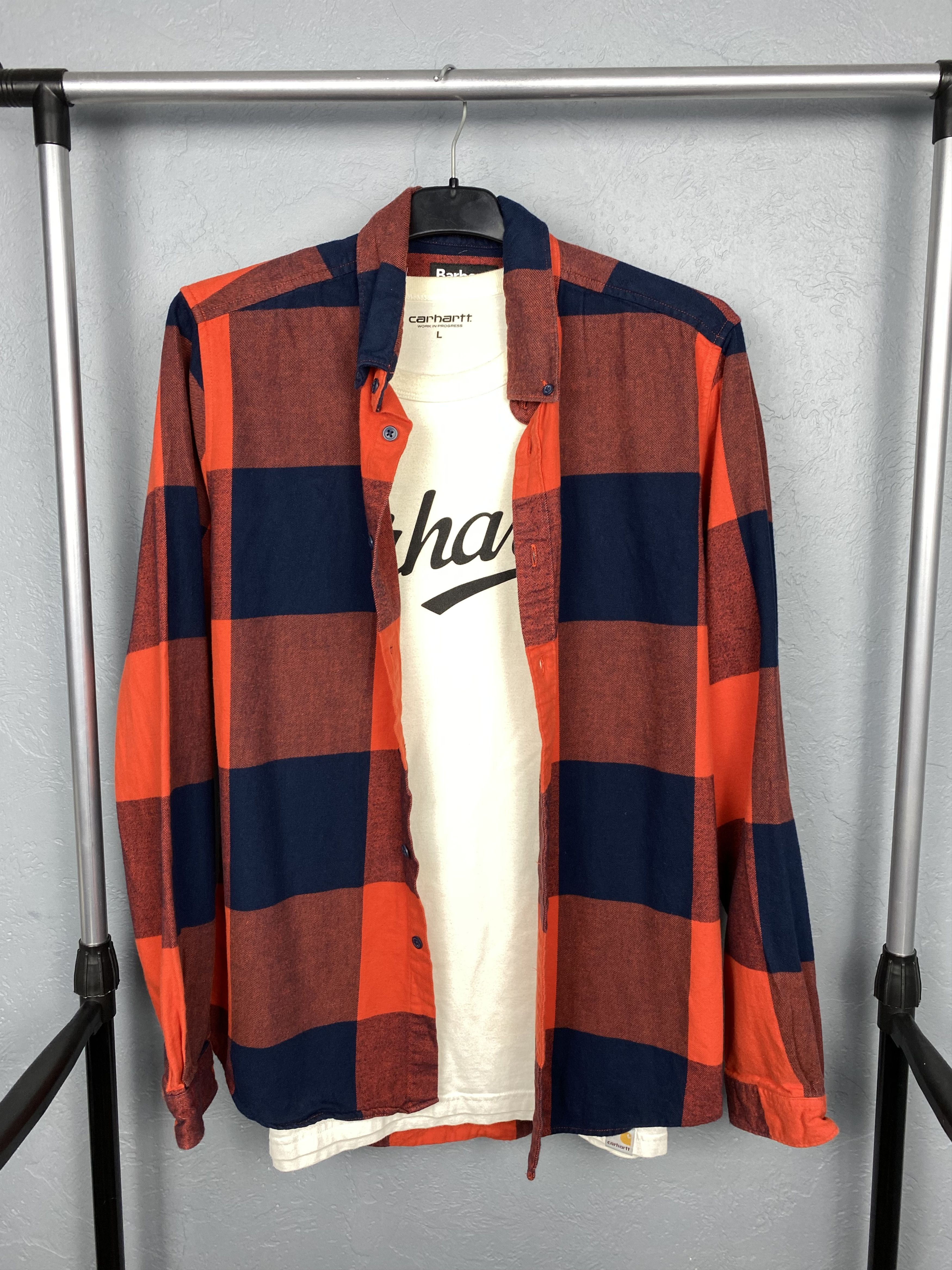 Barbour Barbour International Vintage Flannel Plaid Shirt Y2K Size US M / EU 48-50 / 2 - 1 Thumbnail
