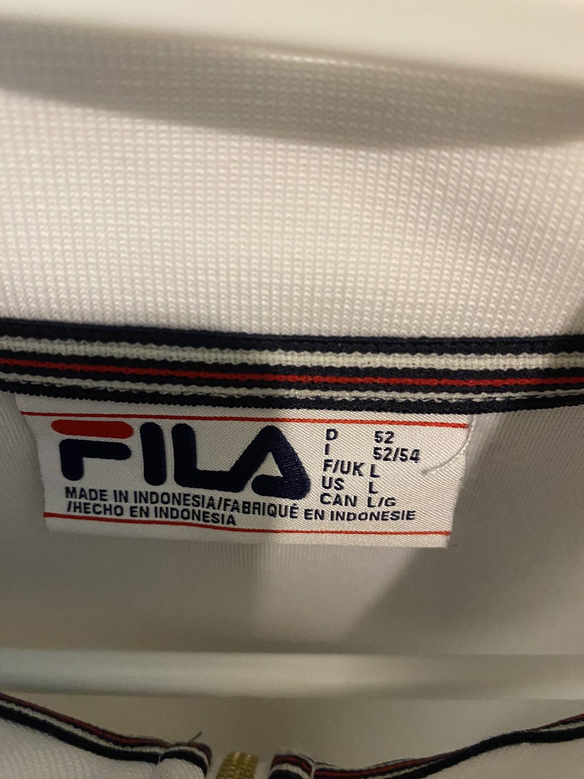 Fila Fila white and green velvet zip up Size US L / EU 52-54 / 3 - 3 Thumbnail