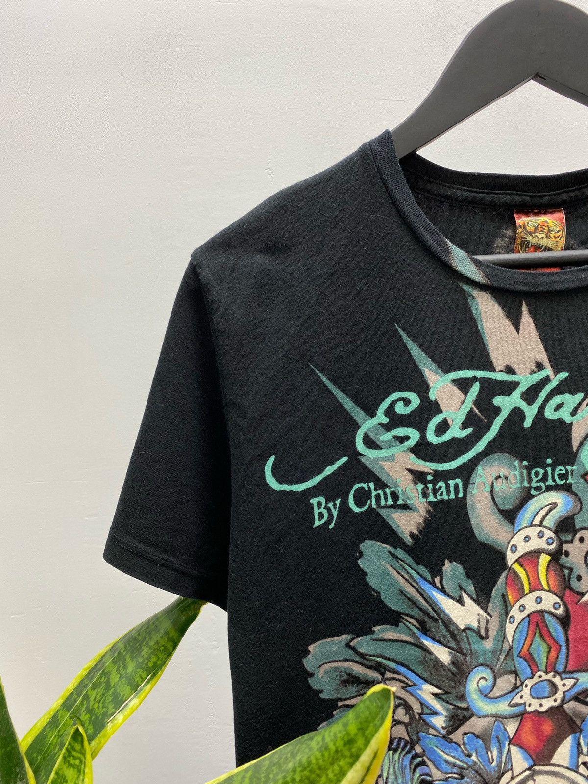 Christian Audigier Christian Audigier Crazy Y2K Ed Hardy Skull T-Shirt Vintage Size US L / EU 52-54 / 3 - 7 Thumbnail