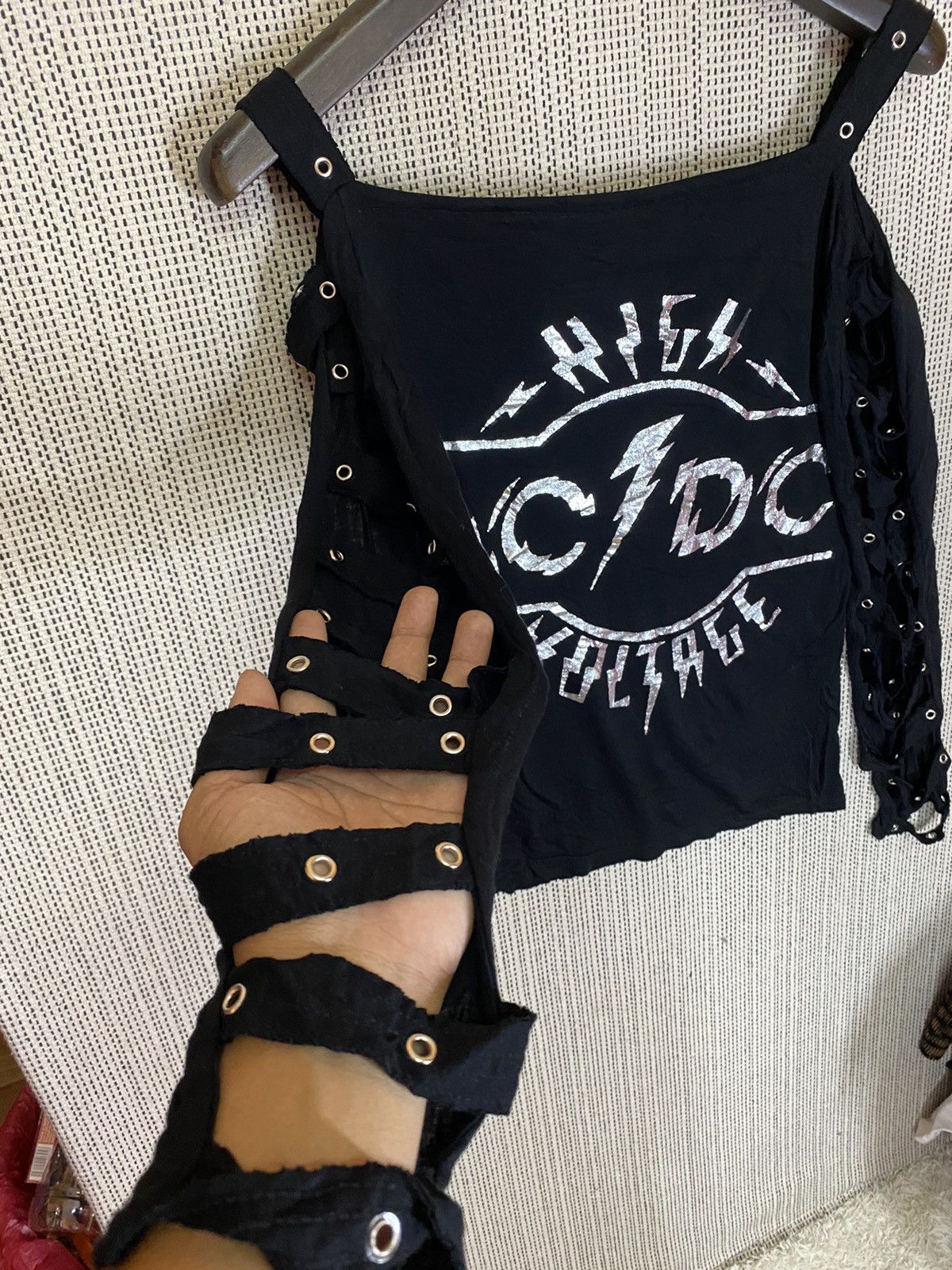 Japanese Brand ‼️BUDDHISTPUNK X ACDC ROCK BAND LONGSLEEVE STRETCHABLE‼️ Size US M / EU 48-50 / 2 - 3 Thumbnail