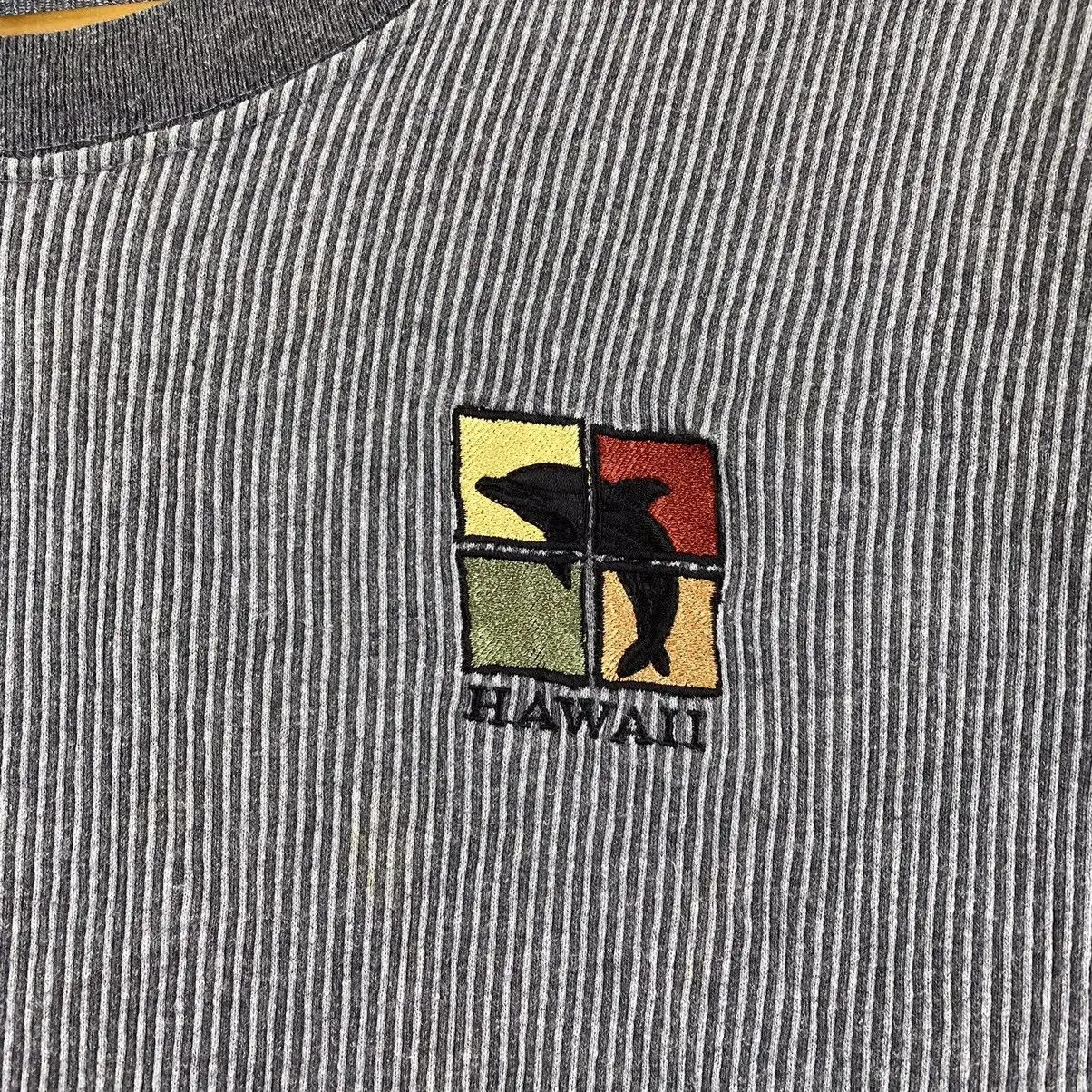 Vintage Vintage 90’ CALCRU SURF HAWAII Dolphin Made In USA Tee Shirt Size L / US 10 / IT 46 - 3 Thumbnail