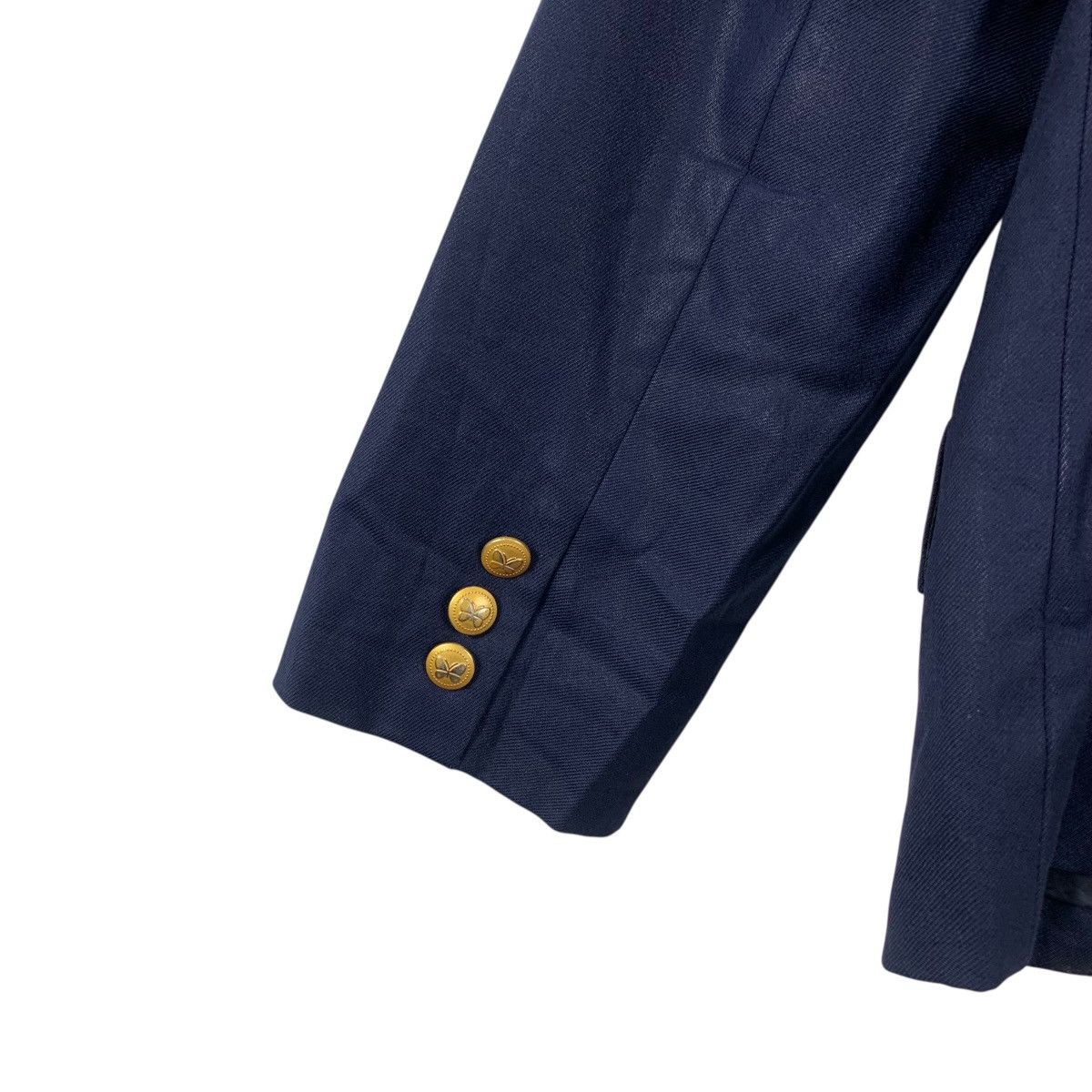 Hanae Mori Vintage HANAE MORI MEISEI Collection Gold Button Coat Blazer Size S / US 4 / IT 40 - 11 Thumbnail