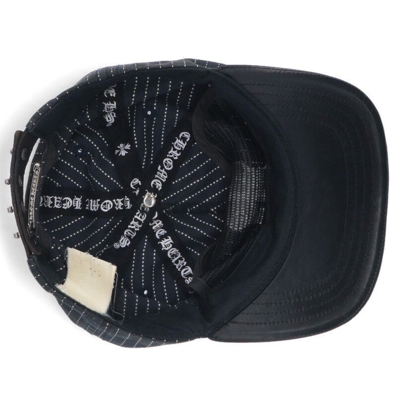Chrome Hearts Chrome Hearts Tracker Baseball Cap Leather Stripe Size ONE SIZE - 3 Thumbnail