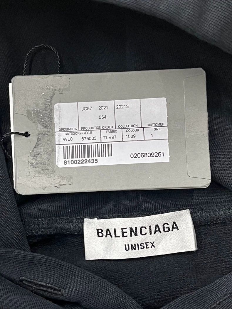 Balenciaga Balenciaga size 1 Logo Printed Loose Hooded Casual Long Sle Size US XS / EU 42 / 0 - 6 Thumbnail