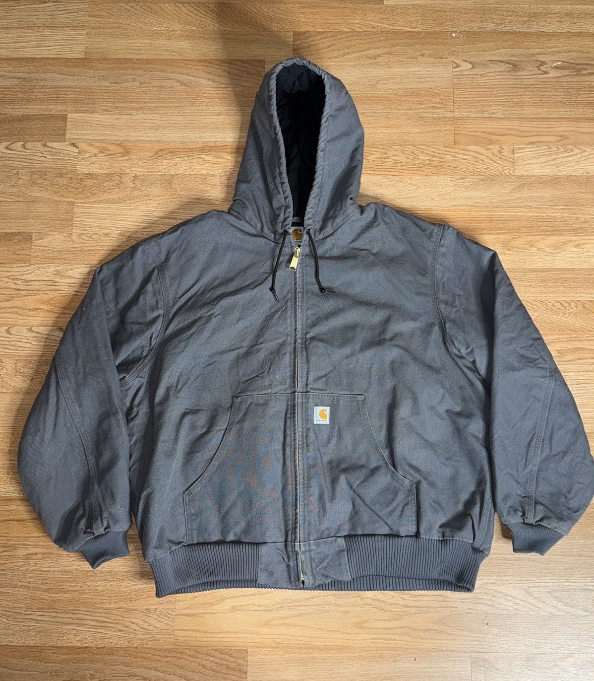 Carhartt Carhartt Jacket Men’s 2XL Gray J140 GVL Hood Canvas Quilted Size US XXL / EU 58 / 5 - 1 Thumbnail