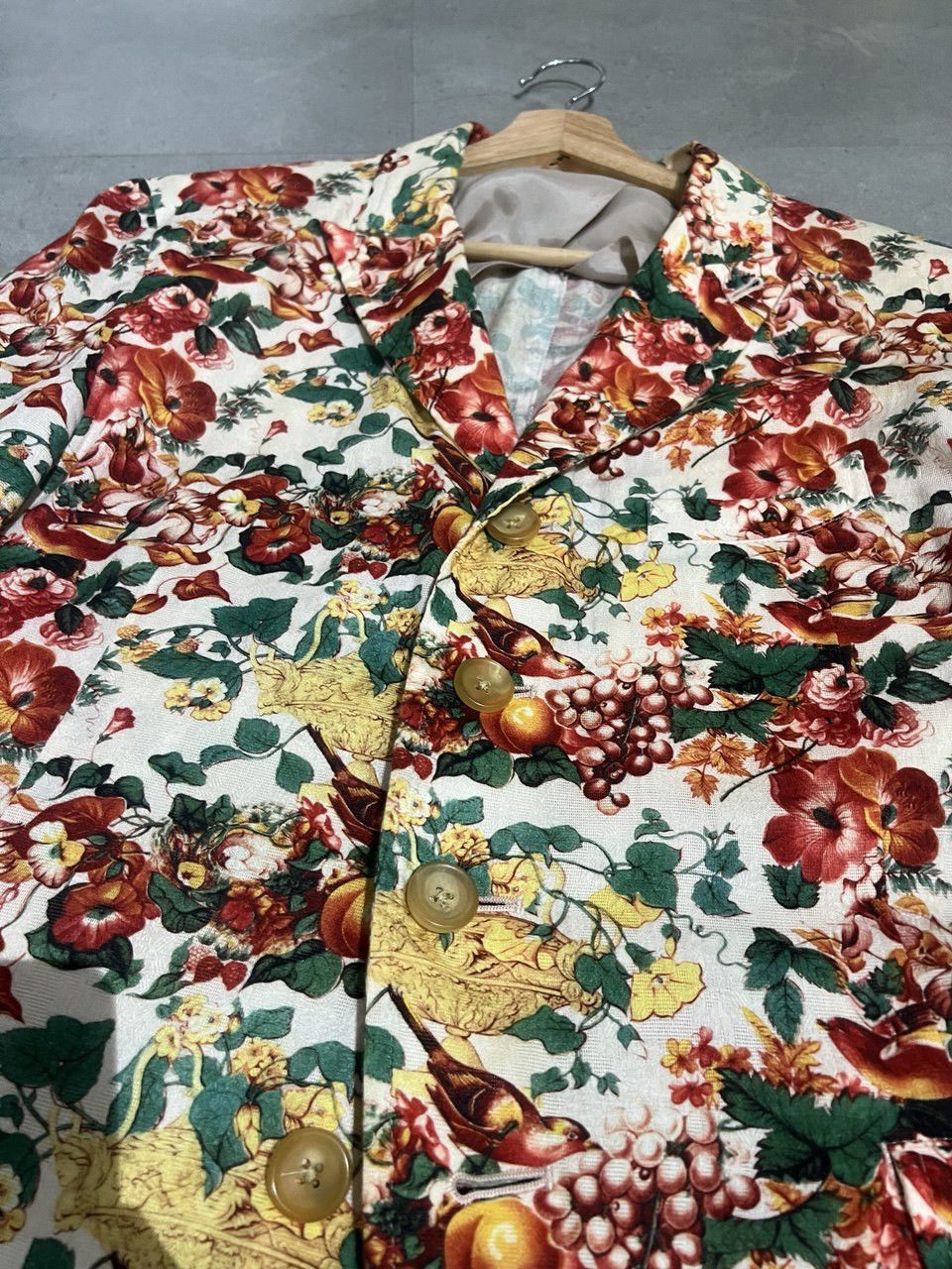 Yohji Yamamoto SS11 Yohji Yamamoto Pour Homme Floral Birds Blazer Jacket Size US L / EU 52-54 / 3 - 4 Thumbnail