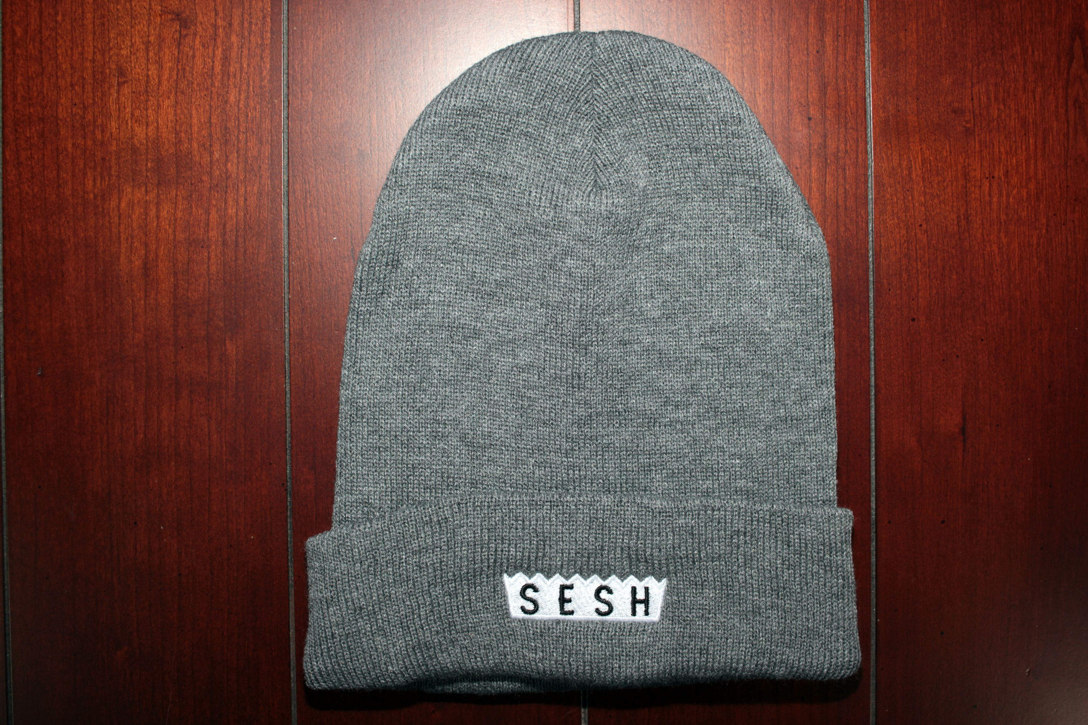 Bones × TeamSESH TeamSESH 'SimpleSesh' Embroidered Beanie (Grey) Size ONE SIZE - 2 Thumbnail
