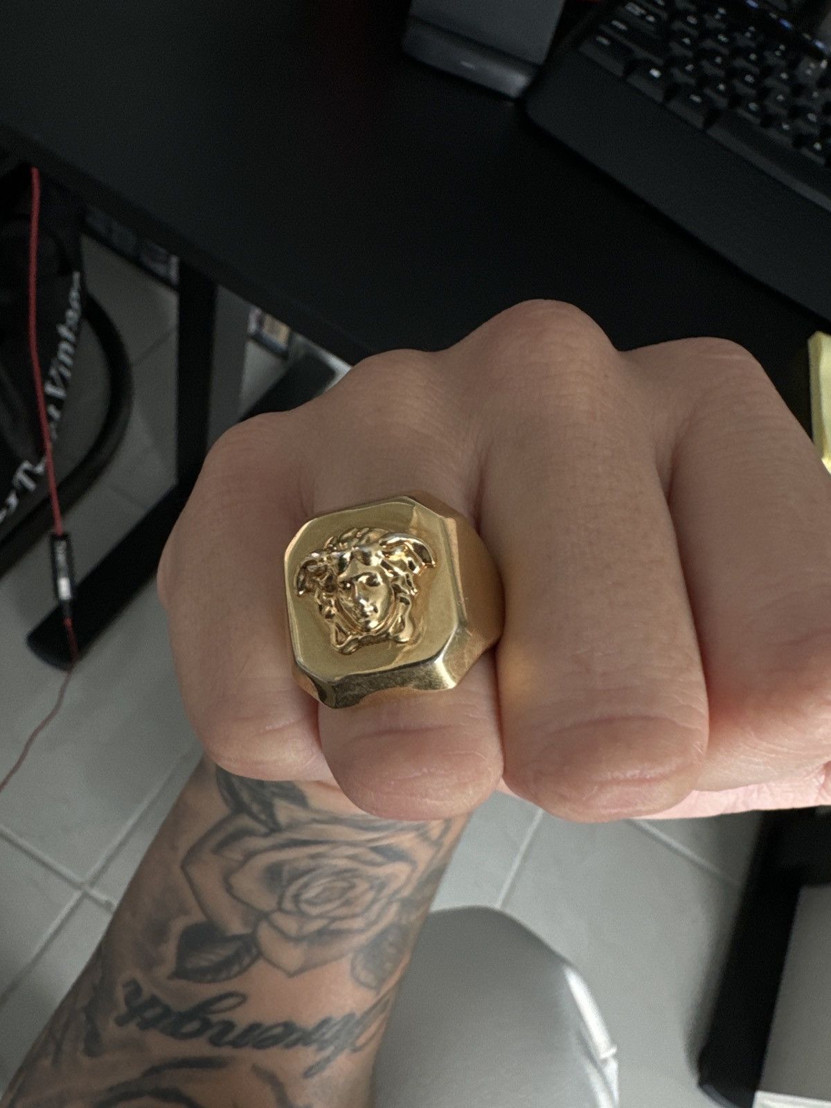 Versace Versace Medusa Ring Size ONE SIZE - 1 Thumbnail