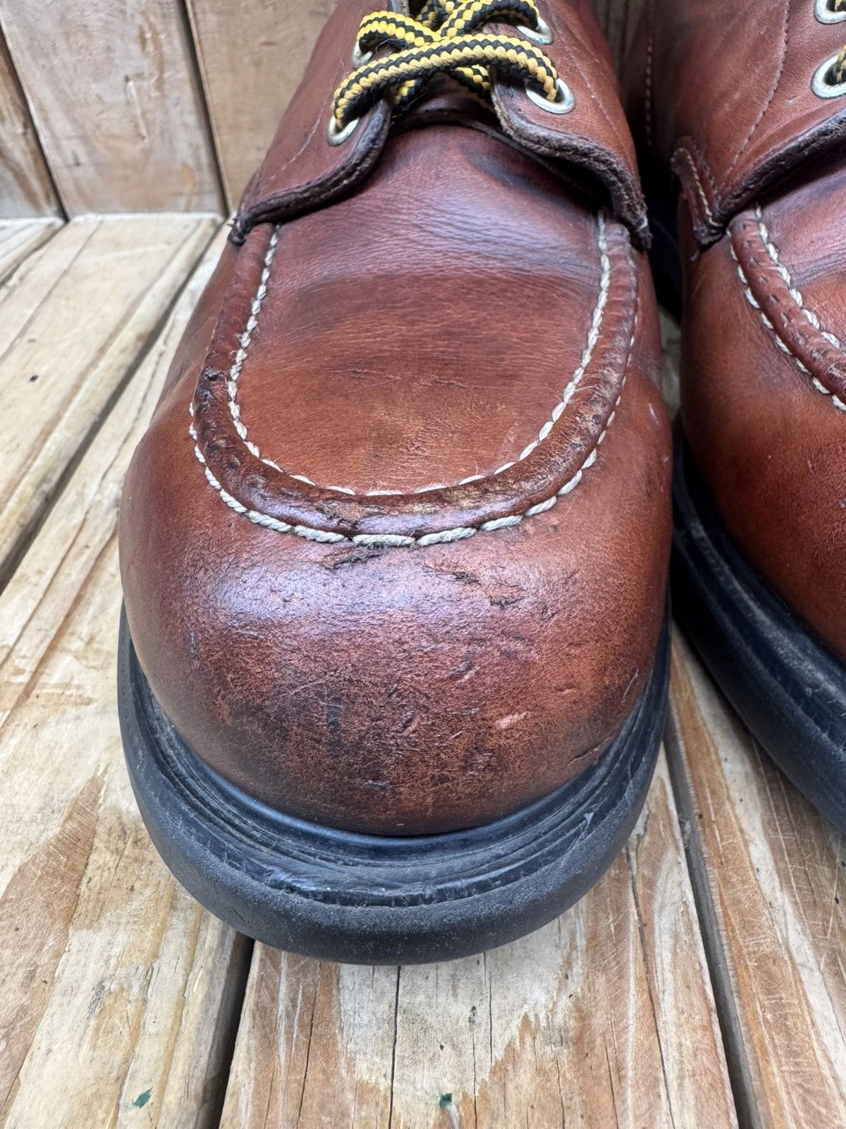 Red Wing Red Wing Steel toe work&Safety brown leather boots US 11 EEE Size US 11 / EU 44 - 6 Thumbnail