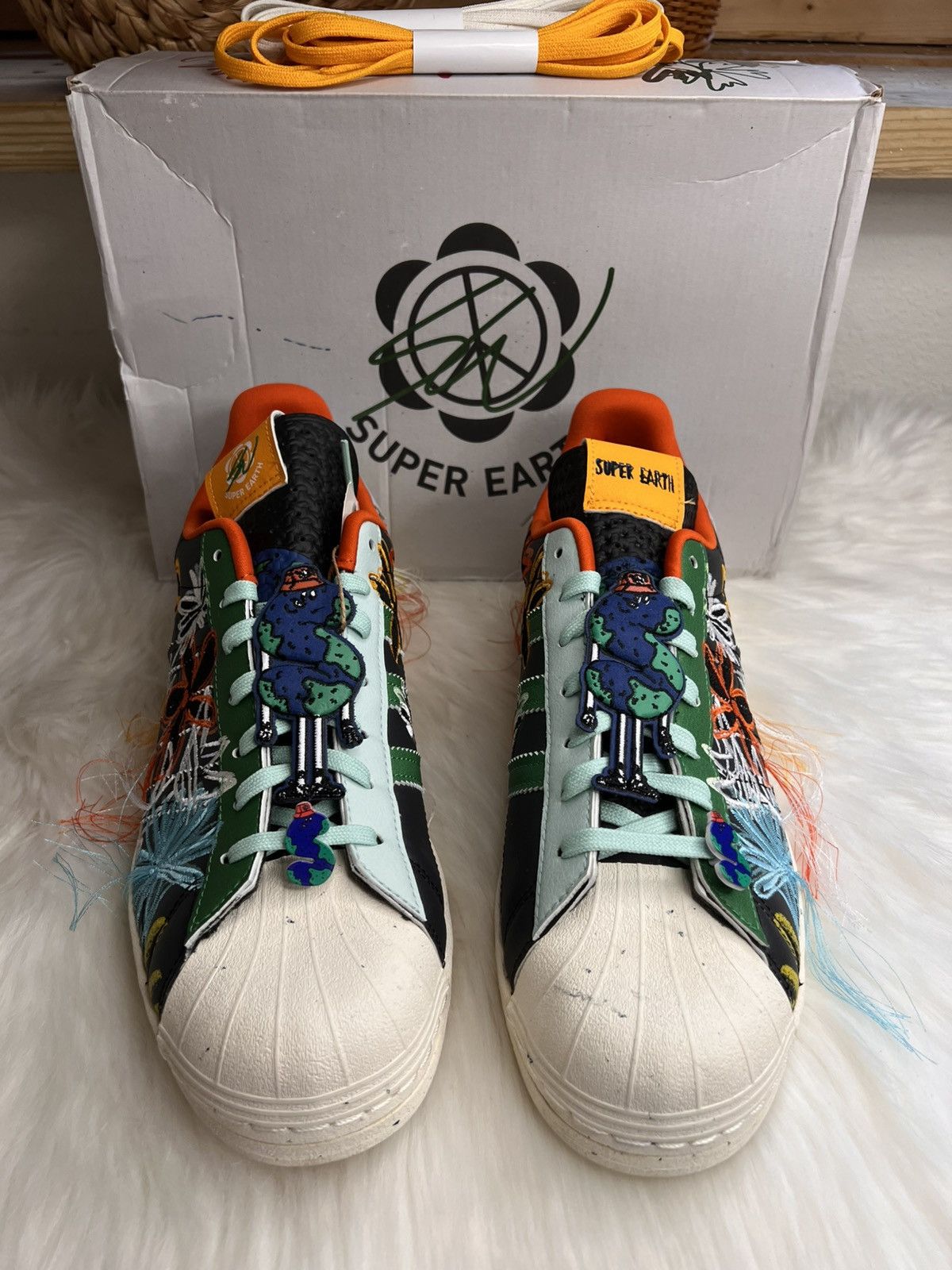Other ADIDAS X SEAN WOTHERSPOON SUPERSTAR "Super Earth-Black" NIB Size US 10.5 / EU 43-44 - 2 Thumbnail