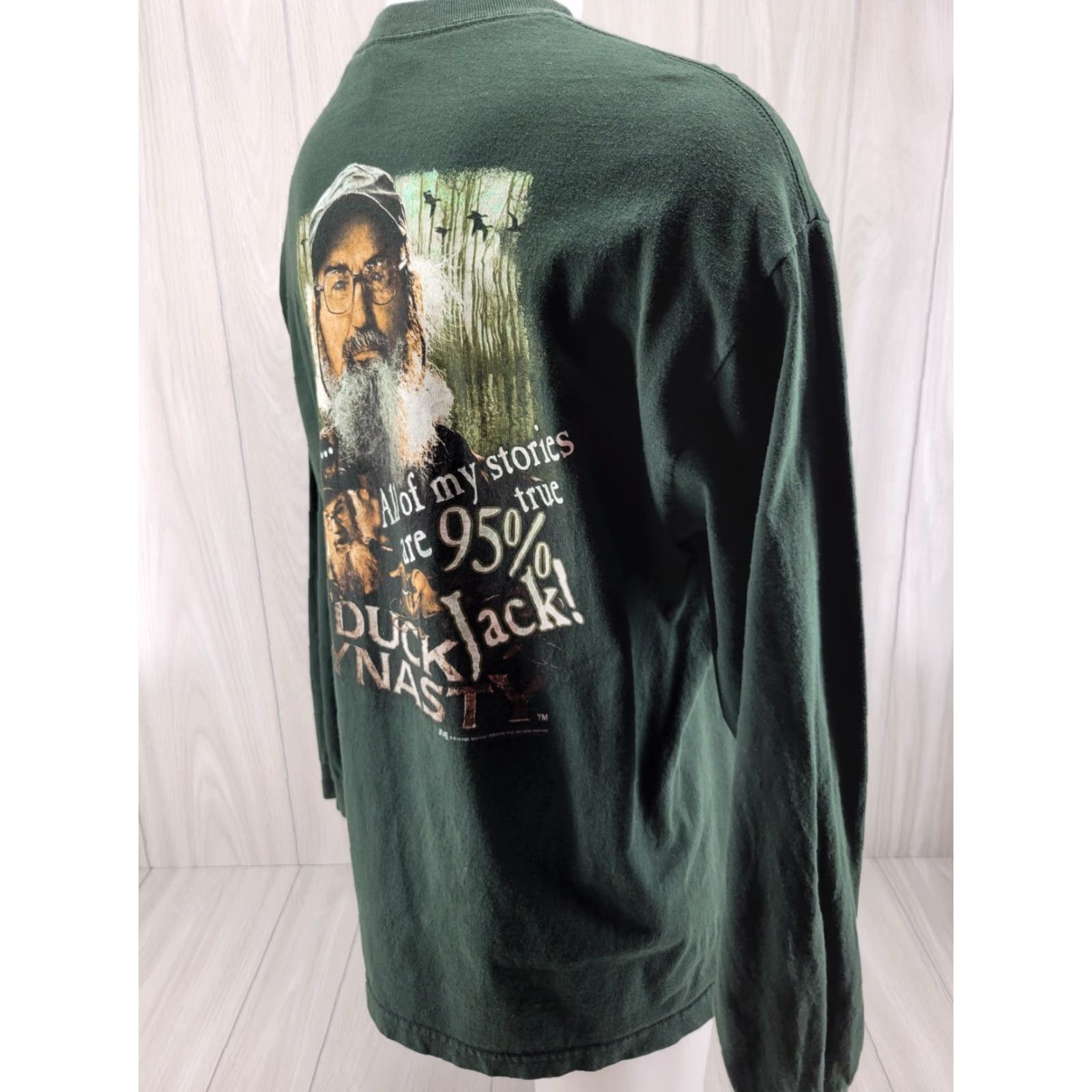 Vintage Duck Dynasty Shirt Mens XL Long Sleeve Green 2020-2029 Size US XL / EU 56 / 4 - 6 Thumbnail