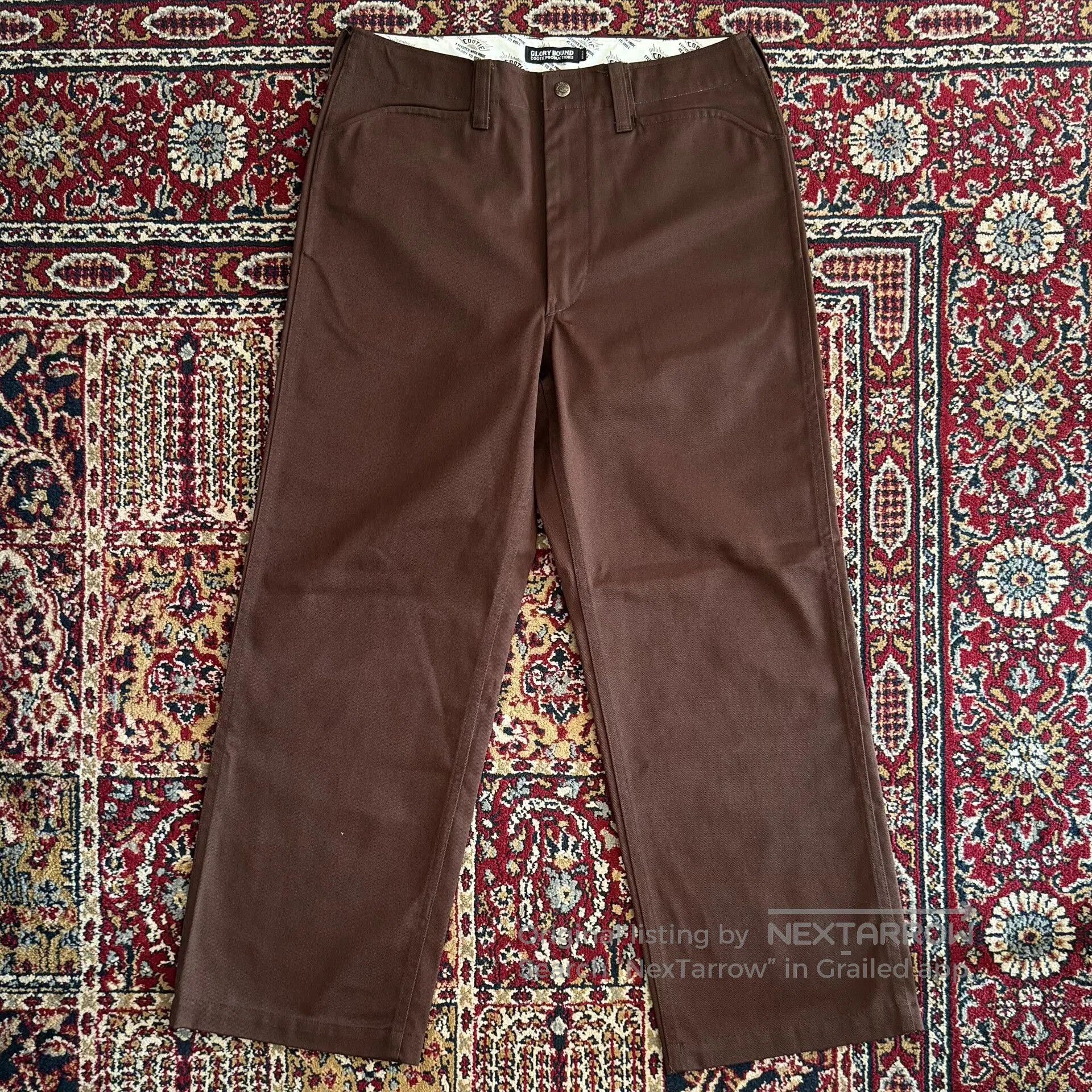 Japanese Brand COOTIE PRODUCTIONS Brown Cargo Pants. Size US 32 / EU 48 - 1 Thumbnail