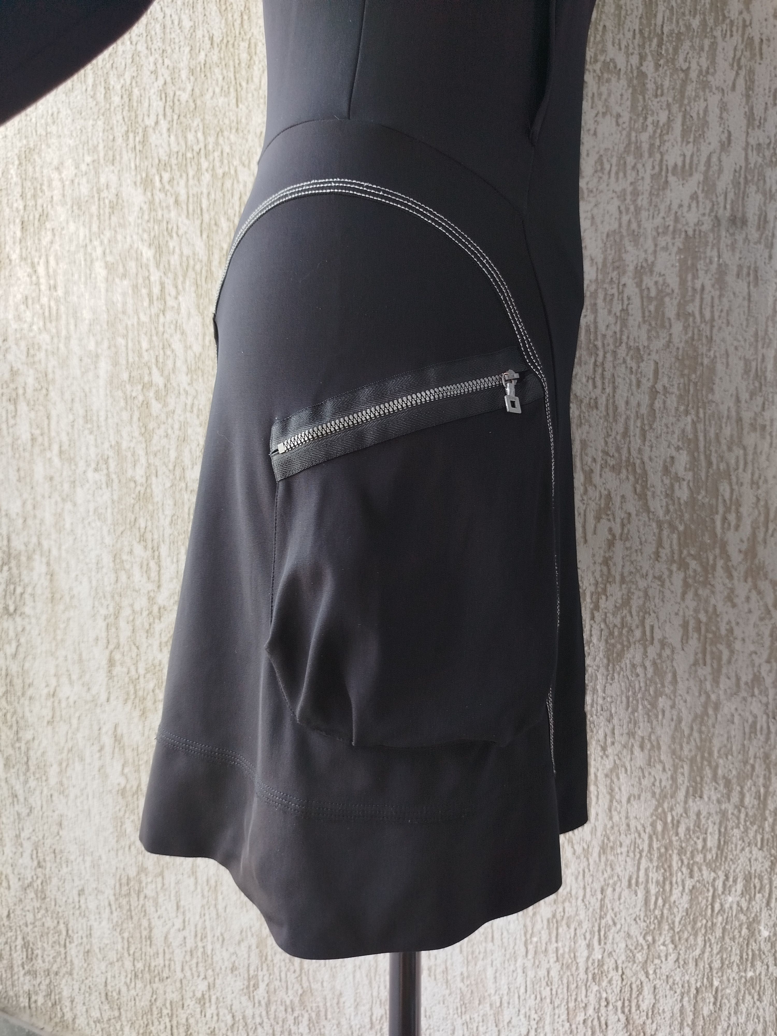 Marithe + Francois Girbaud Dress Long Sleeve Hooded Pockets Avant Garde Vintage Size L Size L / US 10 / IT 46 - 8 Thumbnail