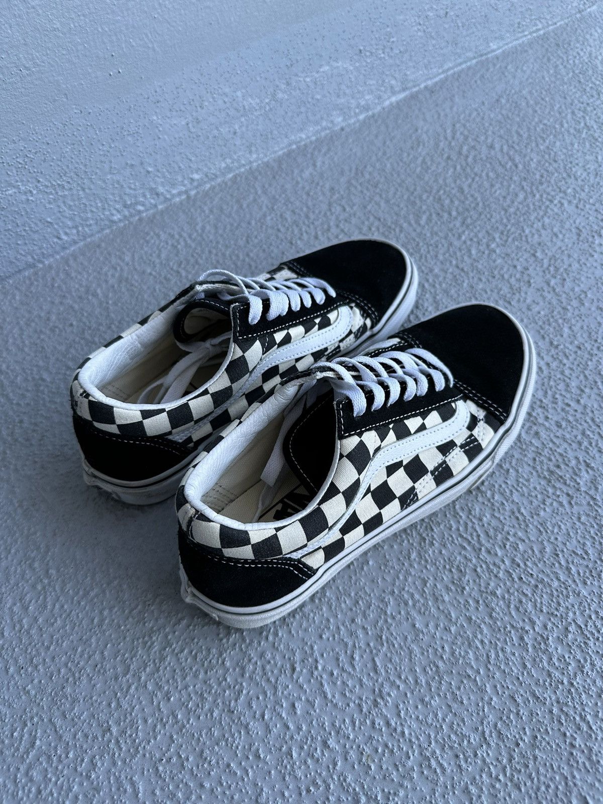 Vans Vans Old Skool check/ black/ white Size US 6.5 / IT 36.5 - 3 Thumbnail