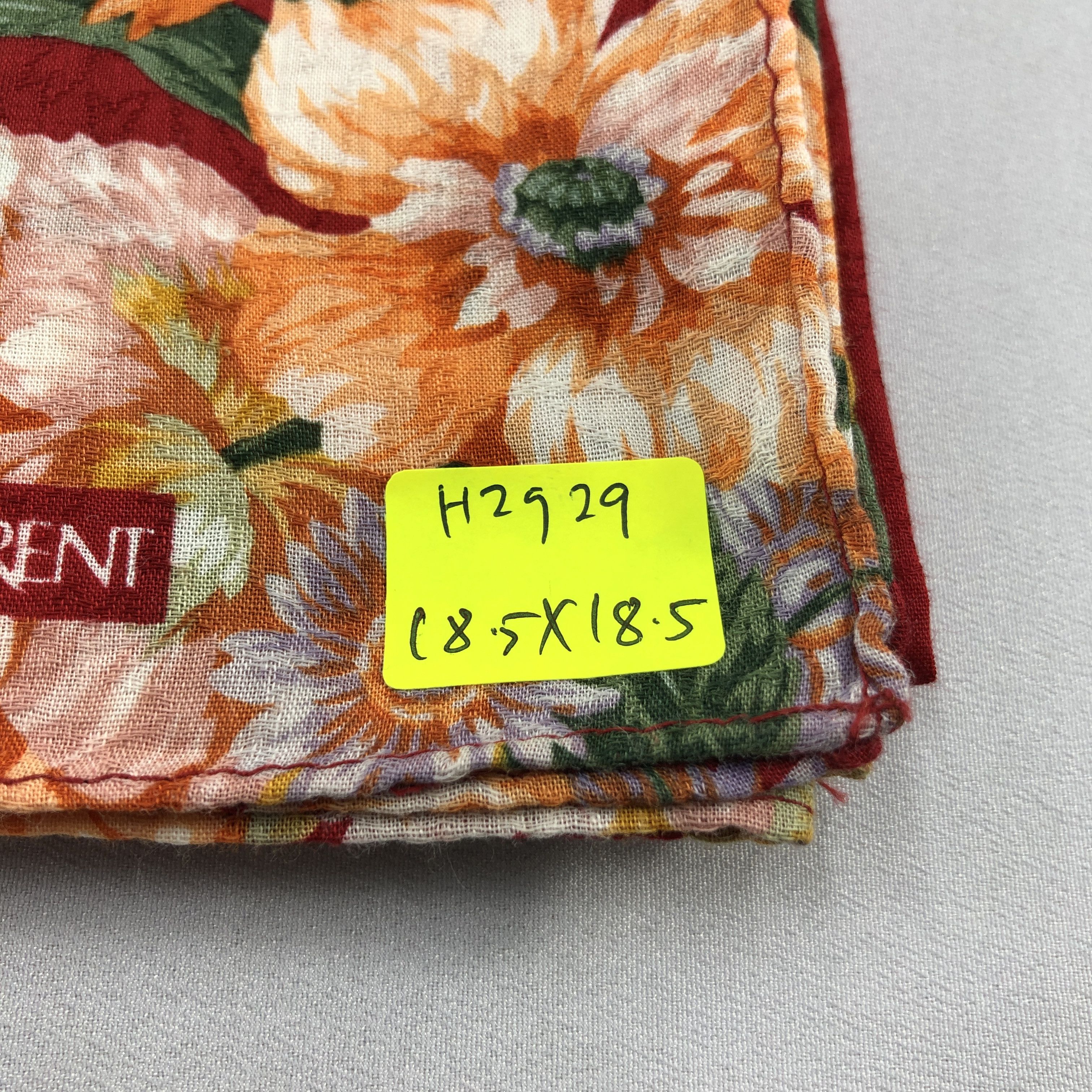 Yves Saint Laurent YSL Handkerchief Neckerchief Bandana H2929 Size ONE SIZE - 9 Thumbnail