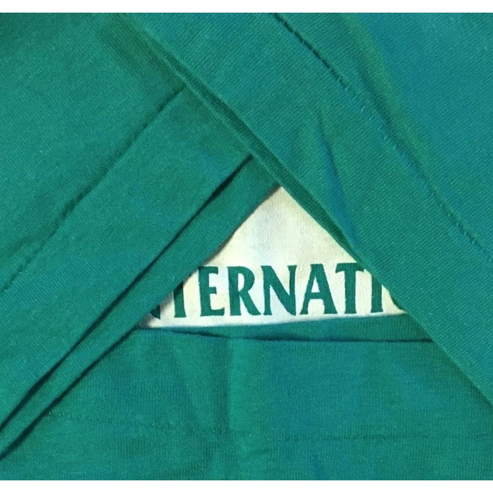 Vintage VINTAGE Arizona International Marketplace Shirt L Green 80s 90s Single Stitch T-Shirt Men Short Sleeve Striped Pattern faded USA Size US L / EU 52-54 / 3 - 3 Thumbnail