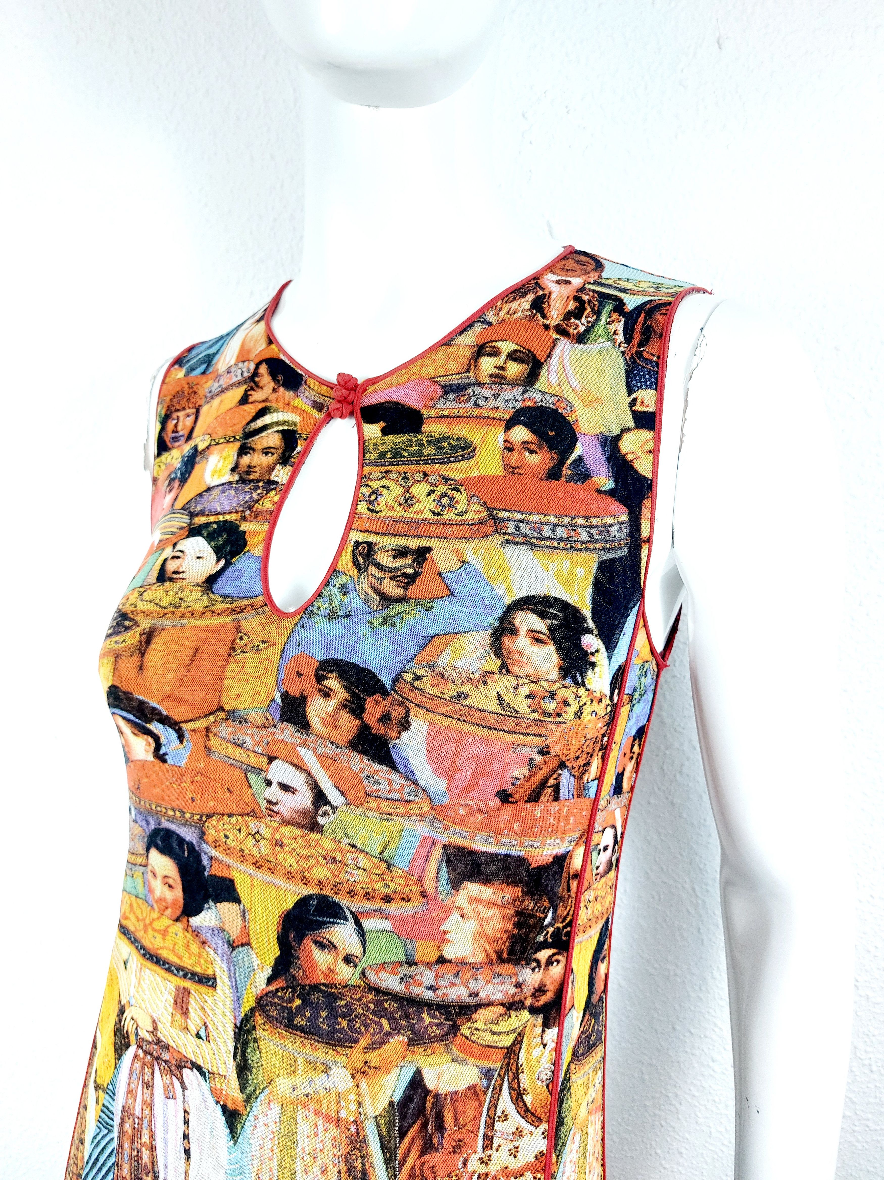 Jean Paul Gaultier Jean Paul Gaultier Asian Indian Faces People Ruffled Dress Size M / US 6-8 / IT 42-44 - 4 Thumbnail