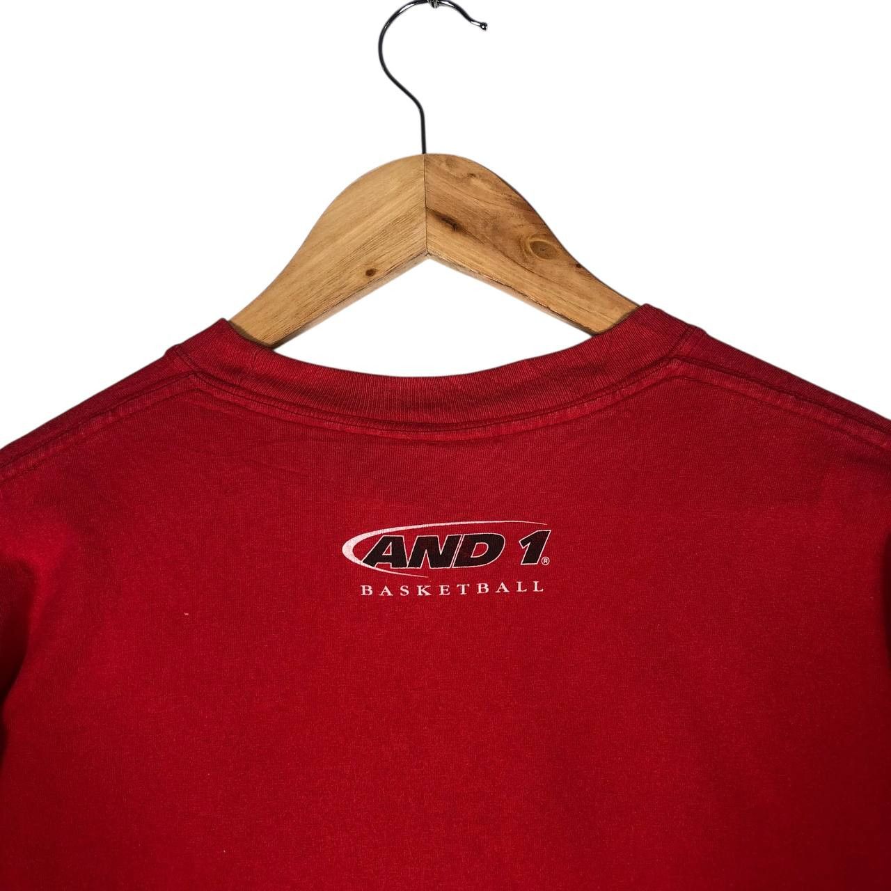 Vintage Vintage AND 1 Red Basketball T-Shirt Size US XL / EU 56 / 4 - 7 Thumbnail