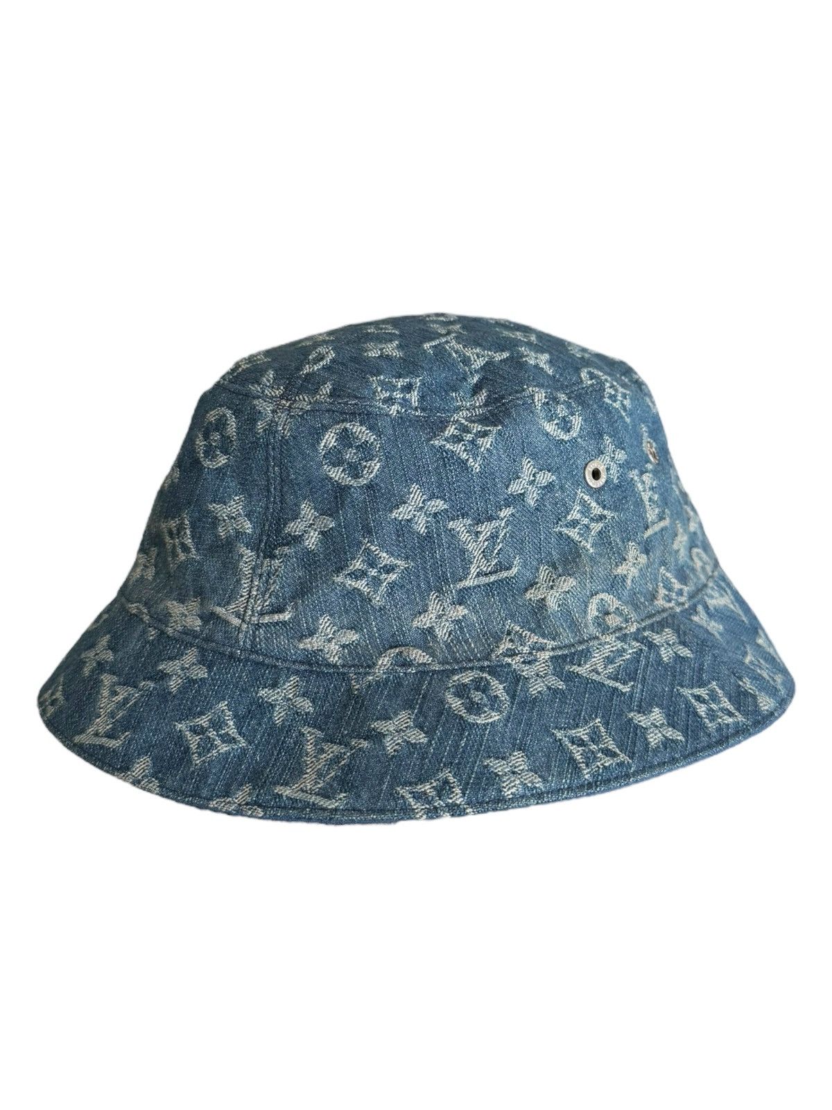 Louis Vuitton 2000’s Denim Monogram LV Reversible Bucket Hat Size ONE SIZE - 3 Thumbnail