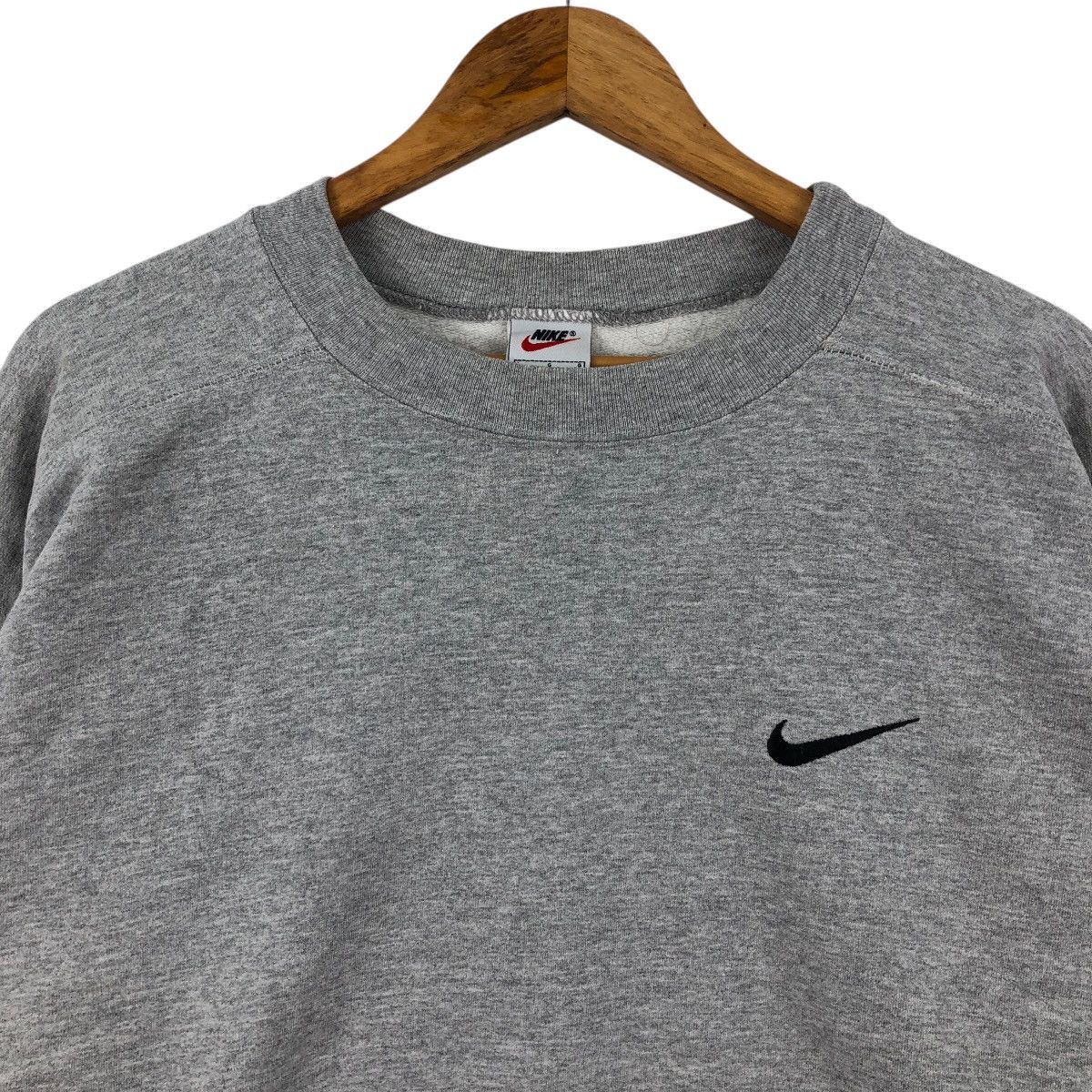Nike × Vintage Vintage 90s NIKE Sweatshirt Small Swoosh Size L Size US L / EU 52-54 / 3 - 2 Thumbnail