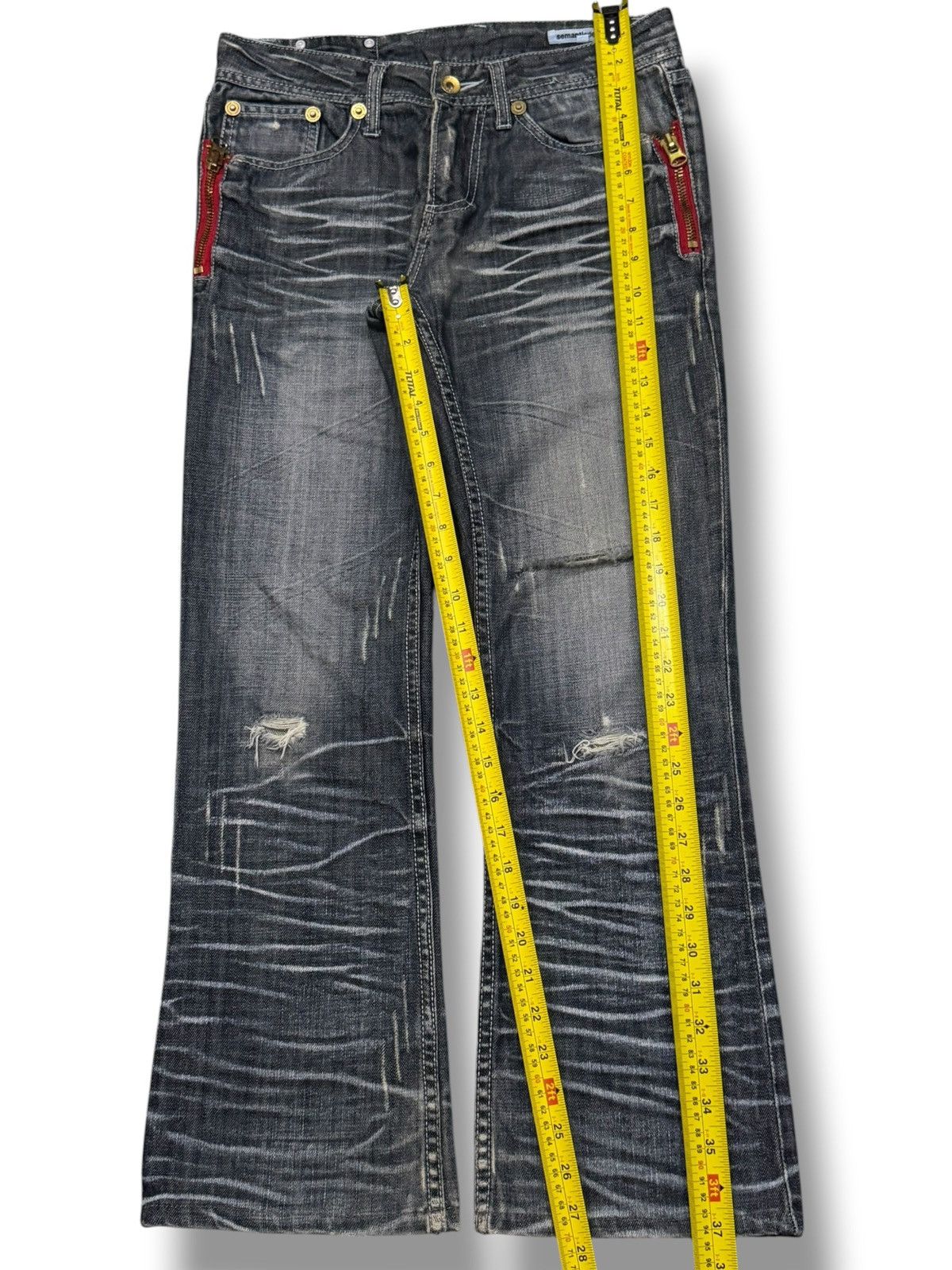 semanticdesign Vintage Semantic Design Japan Denim Jeans | Slim Bootcut W29 Size US 29 - 16 Thumbnail