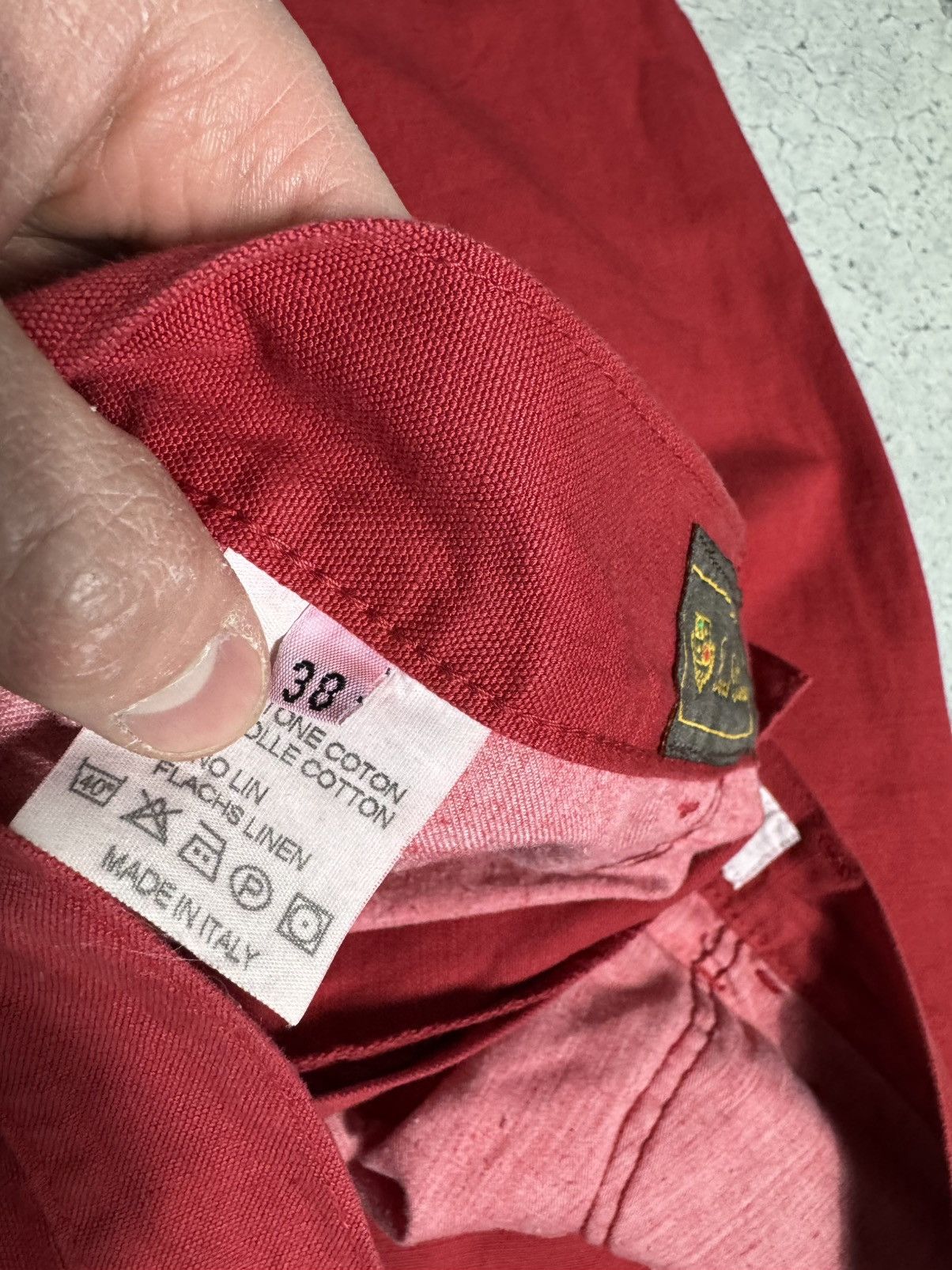 Loro Piana Loro Piana Luxury Red Trousers Vintage Lino Size US 34 / EU 50 - 9 Thumbnail