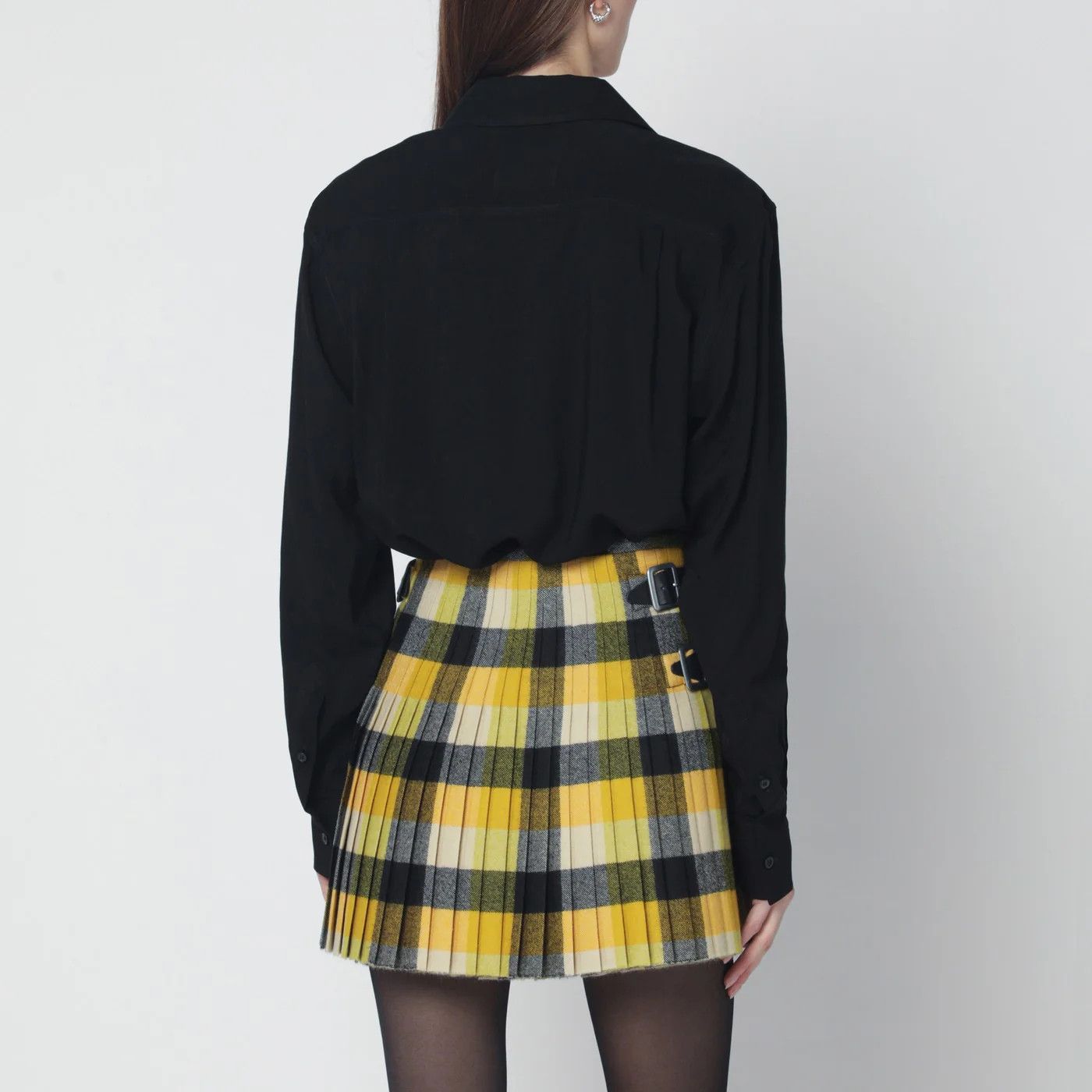 Vivienne Westwood o1d2blof0526 Oversized Collar Shirt in Black Size S / US 4 / IT 40 - 2 Thumbnail