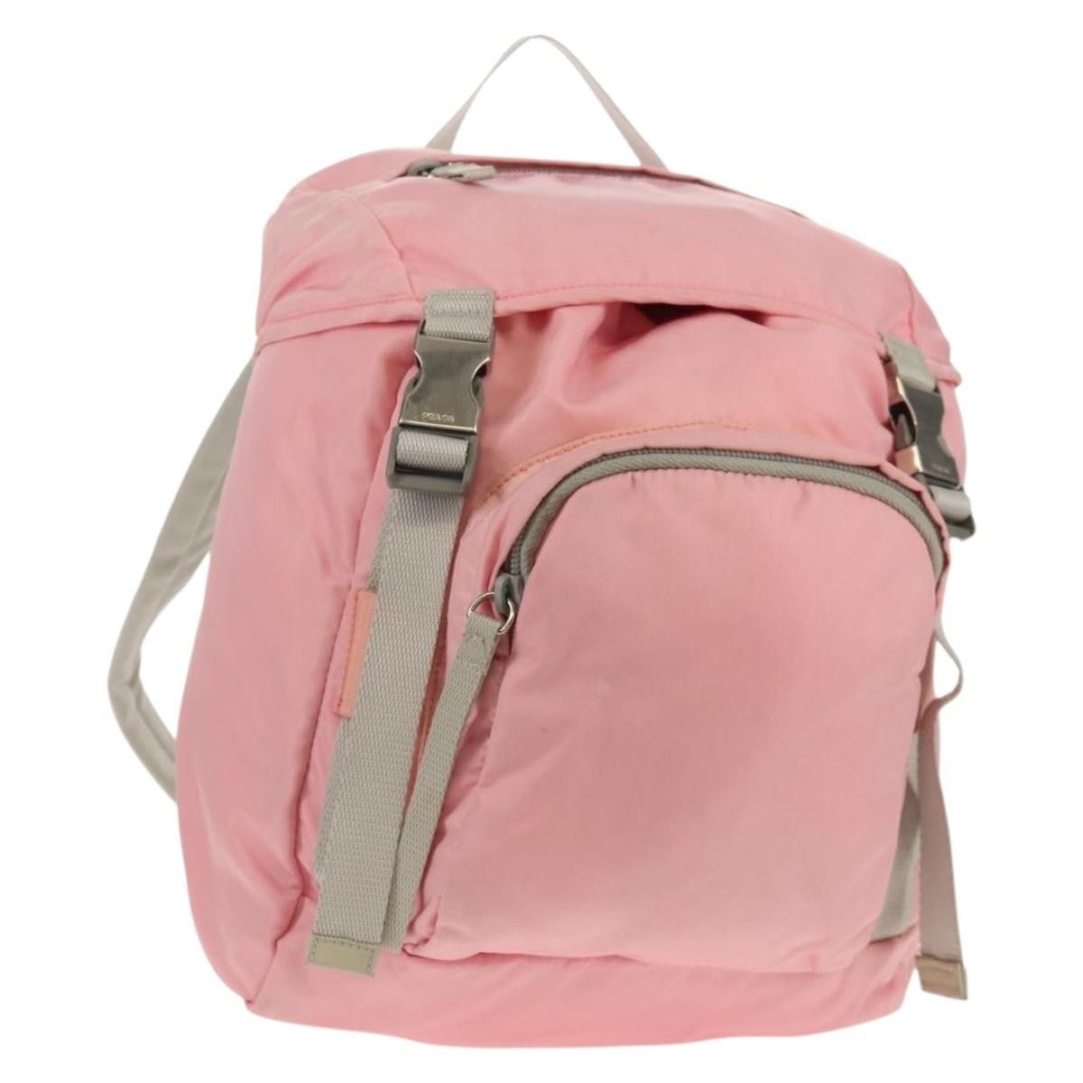 Prada Prada Double Buckle Backpack Tessuto Size ONE SIZE - 1 Thumbnail