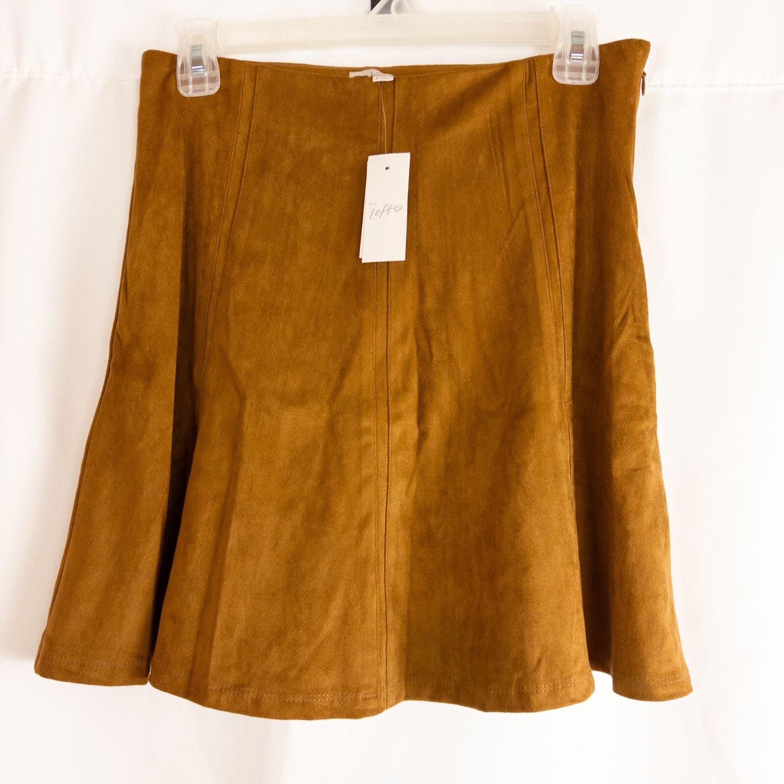 Other LOFT Brown Suede Skirt Womens 0 Xsmall Size 25" / US 0 / IT 36 - 8 Thumbnail