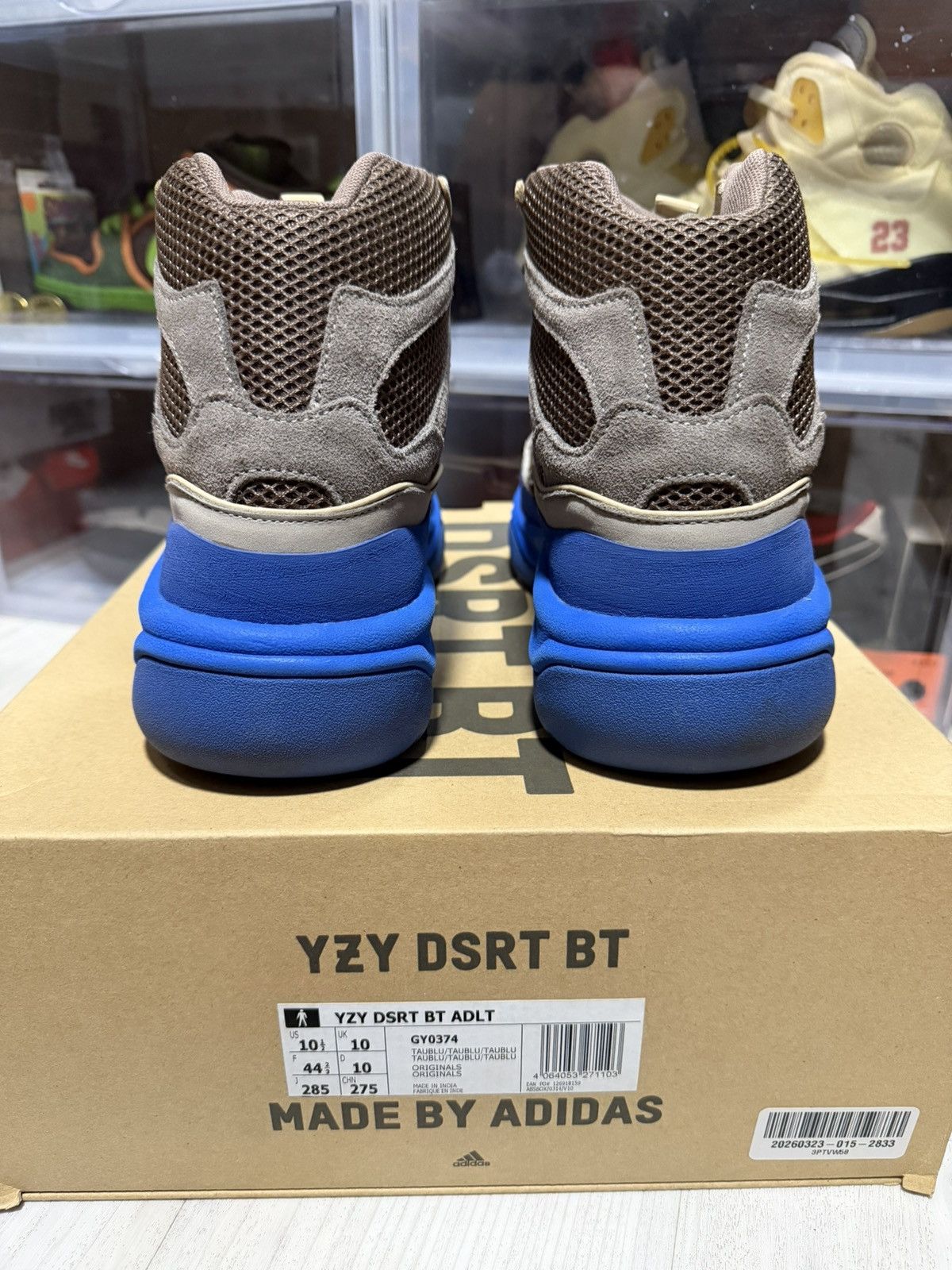 Adidas × Kanye West Adidas Yeezy Desert Boot Taupe Blue Size US 10.5 / EU 43-44 - 5 Thumbnail