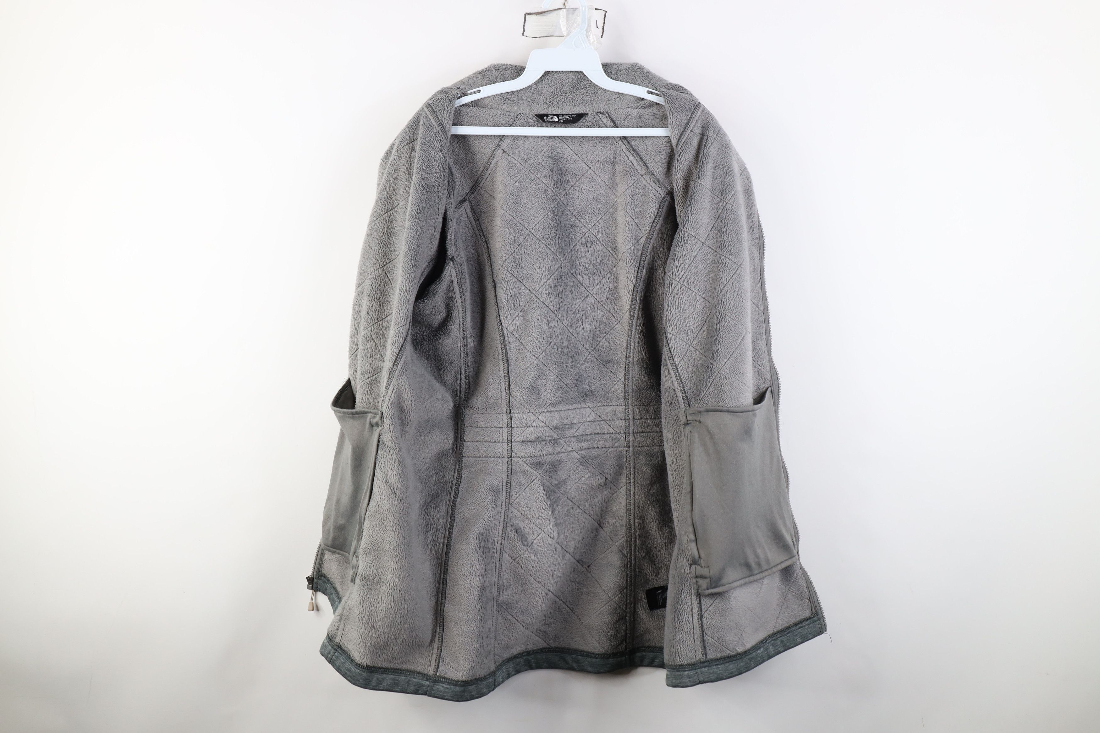 The North Face Vintage Y2K The North Face Quilted Fleece Lined Jacket Gray Size L / US 10 / IT 46 - 10 Thumbnail