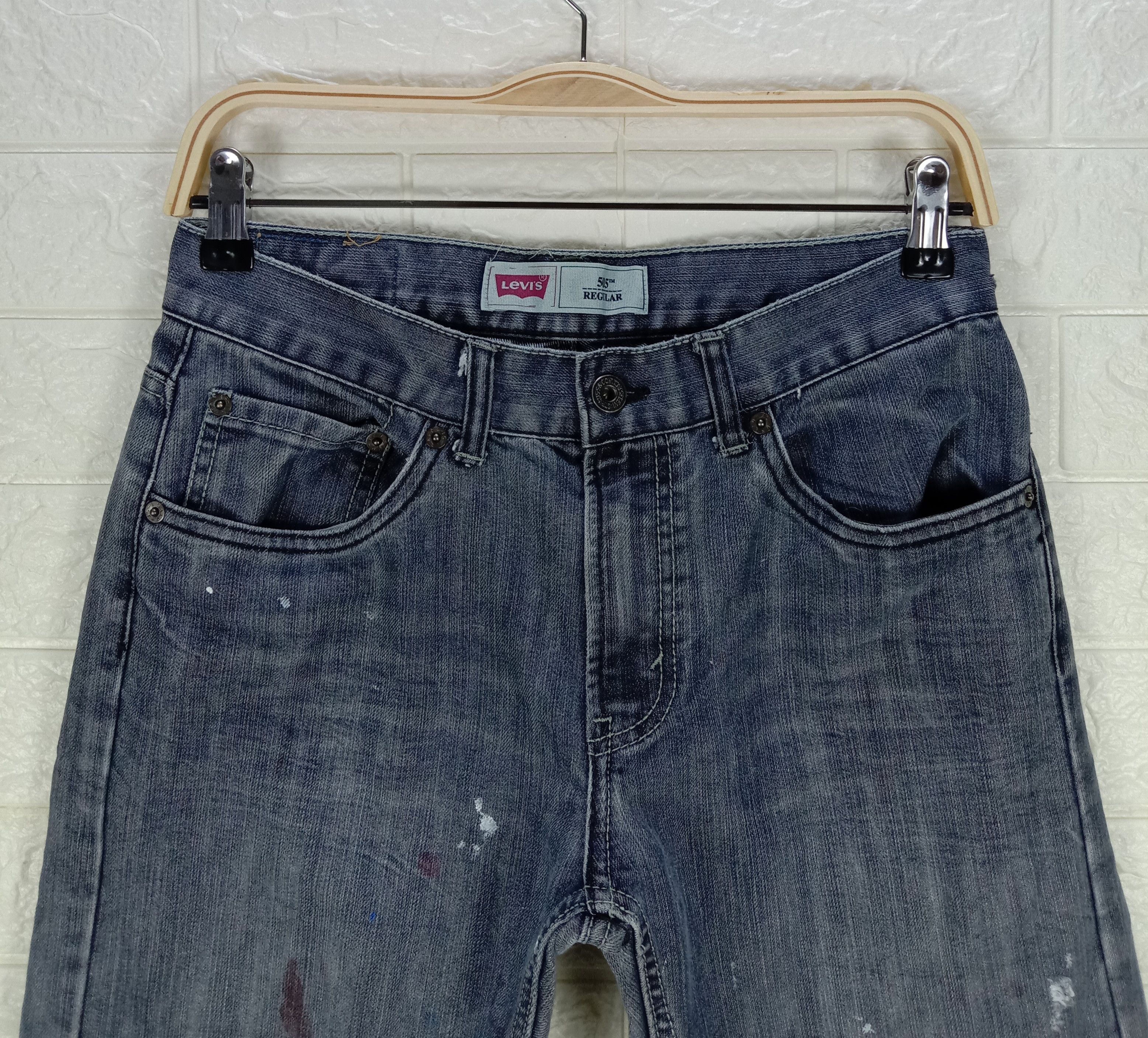 Levi's Vintage Levi's 505 Jeans Regular Fit Denim Size 28" / US 6 / IT 42 - 2 Thumbnail