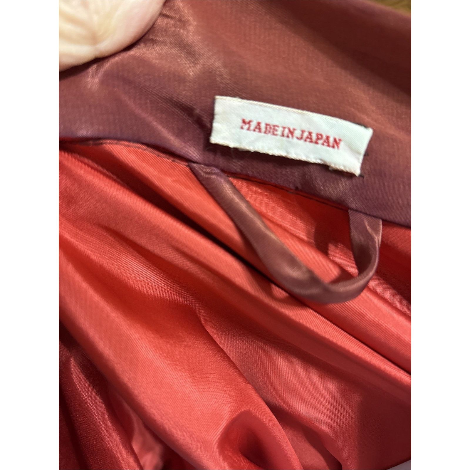 Other VTG Silk Haori Robe Ombré Plum Burgundy Kimono Gold Silver Size ONE SIZE - 15 Thumbnail