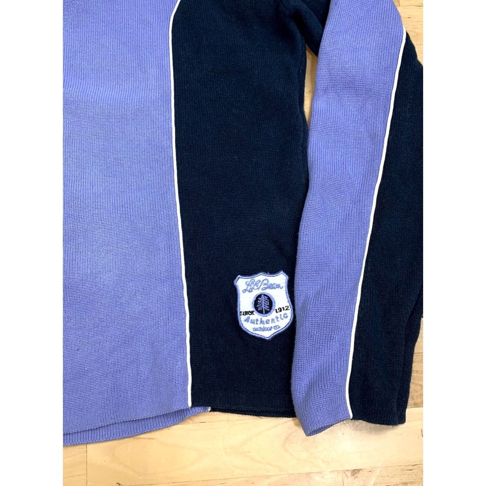 Vintage VINTAGE LL Bean Women L Purple 1/4 Zip Fleece Casual Outdoor Pullover Sweatshirt Size L / US 10 / IT 46 - 4 Thumbnail