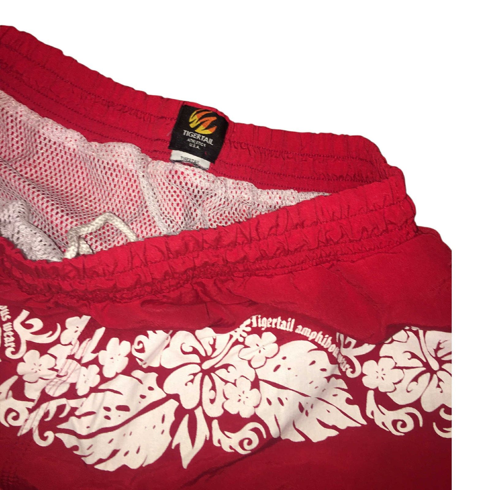 Other VTG Tigertail Swim Shorts Hawaiian Floral Lined Adjustable M Size US 30 / EU 46 - 4 Thumbnail