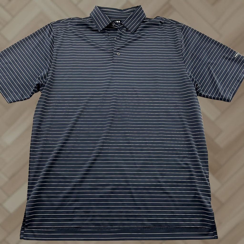 Footjoy FootJoy Striped Short Sleeve Polo Shirt Men's Large Blue Haliburton Size US L / EU 52-54 / 3 - 1 Thumbnail