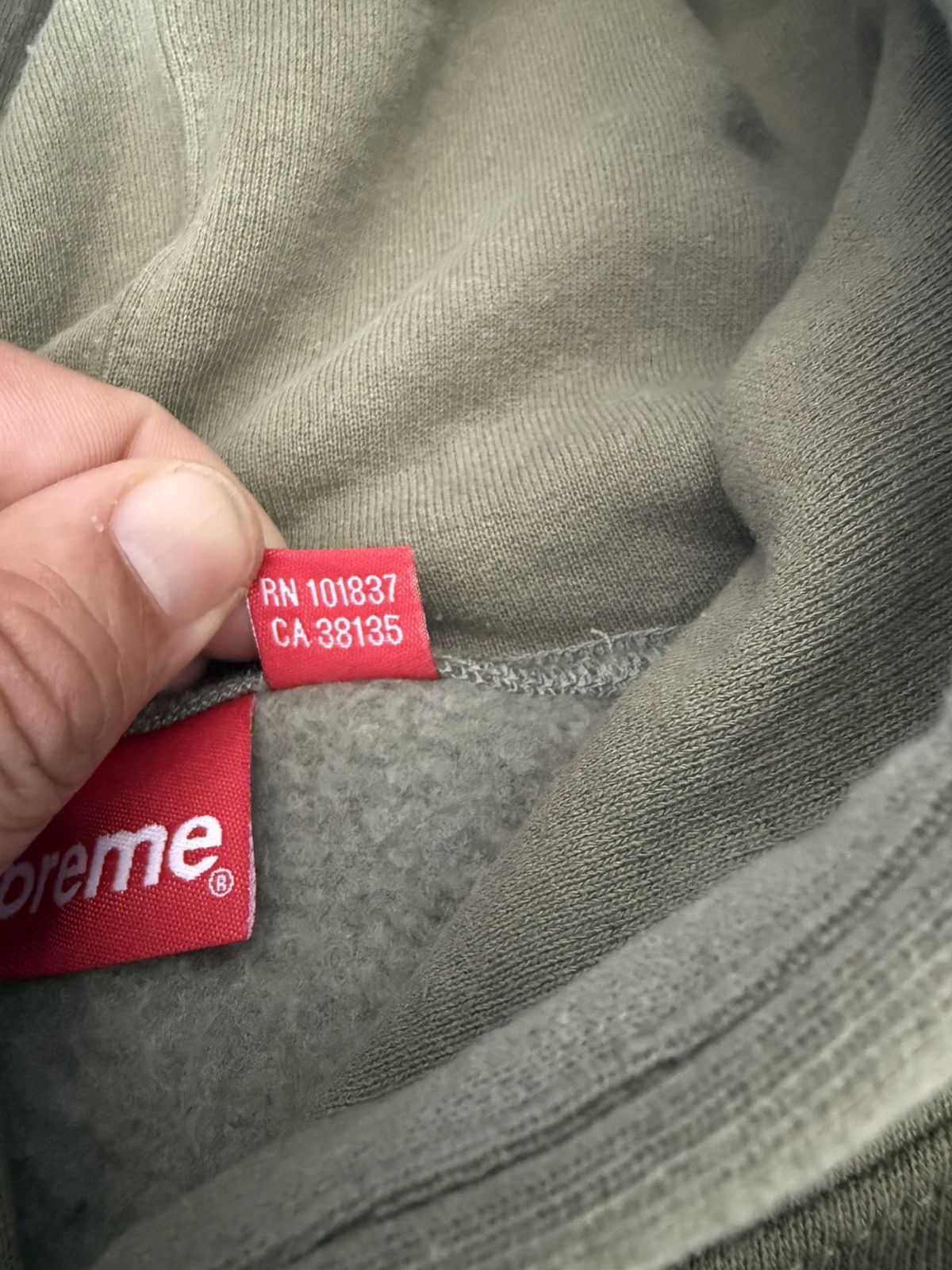 Supreme Supreme small box drawcord hooded sweatshirt, hoodie, XXL Size US XXL / EU 58 / 5 - 7 Thumbnail