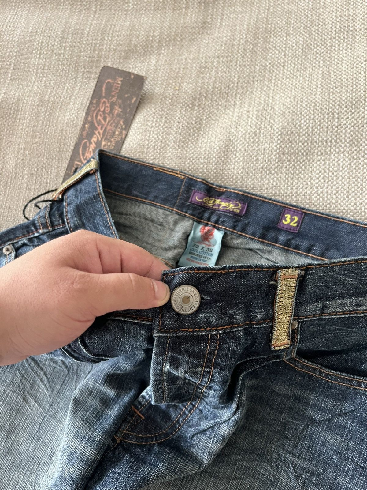 Ed Hardy Vintage 💥 Ed Hardy Jeans by Christian Audigier Pants Size US 32 / EU 48 - 21 Thumbnail