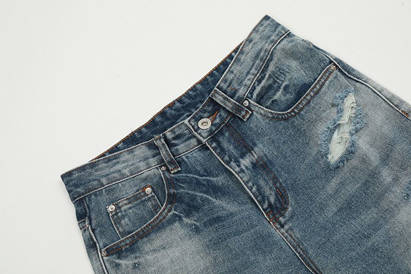 Vintage Lightning Cleanfit ripped washed casual flared jeans Size US 32 / EU 48 - 3 Thumbnail