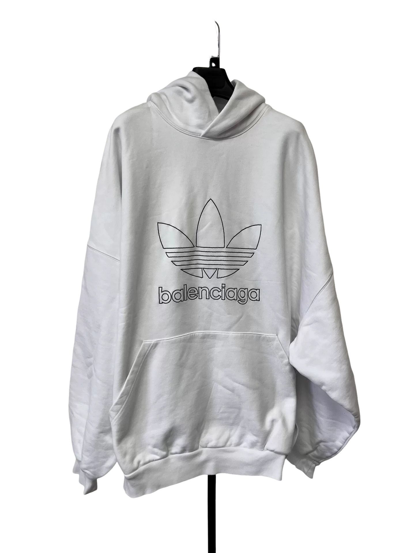 Adidas × Balenciaga Balenciaga x adidas Logo Print Hoodie Size 5 Size US XXL / EU 58 / 5 - 1 Thumbnail