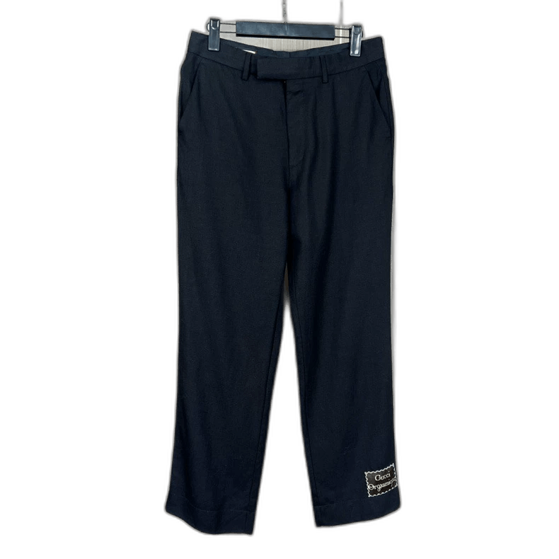 Gucci Embroidered Wool Casual Long Pants
