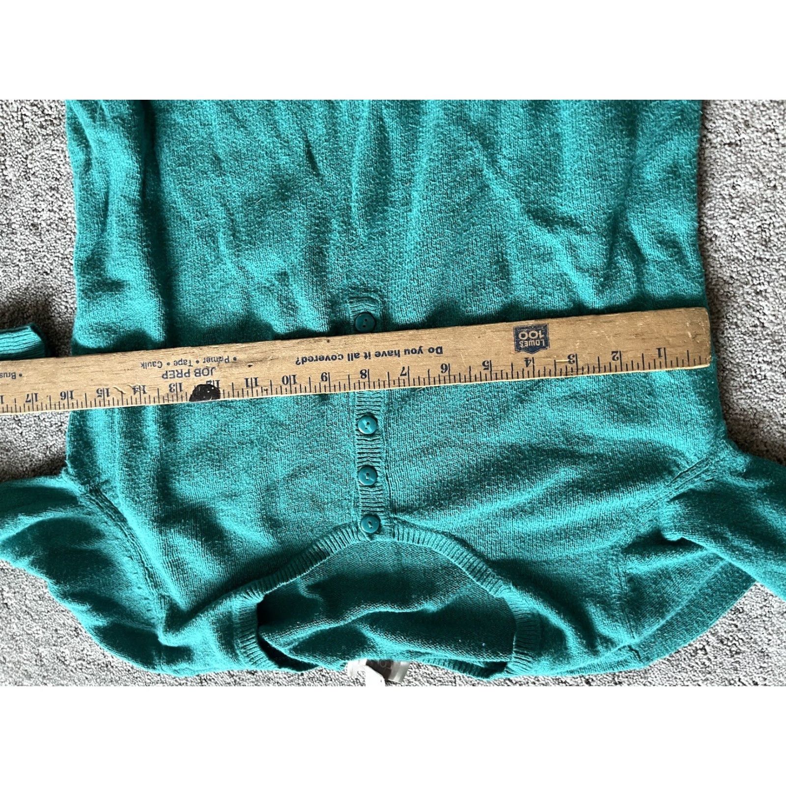 Loft LOFT Ann Taylor Sweater Women M Green Henley Cable Knit Cotton Casual Womens Size M / US 6-8 / IT 42-44 - 4 Thumbnail