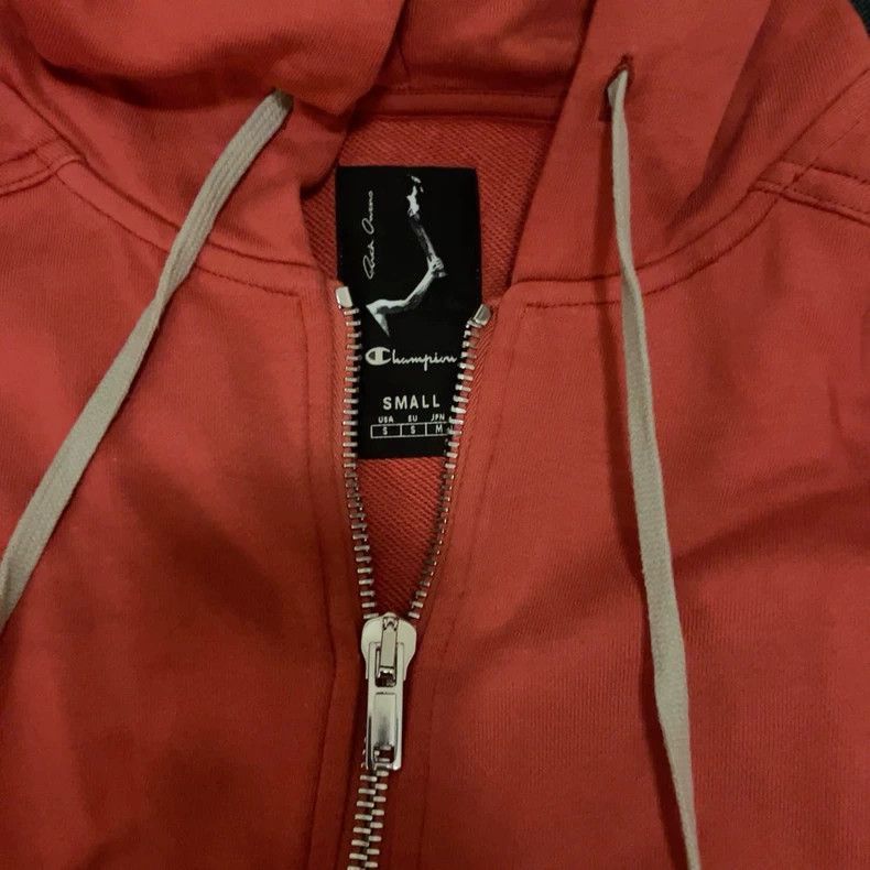 Rick Owens Rick Owens Rick Owens Champion Hoodie in Red Color-2507 Size US S / EU 44-46 / 1 - 4 Thumbnail